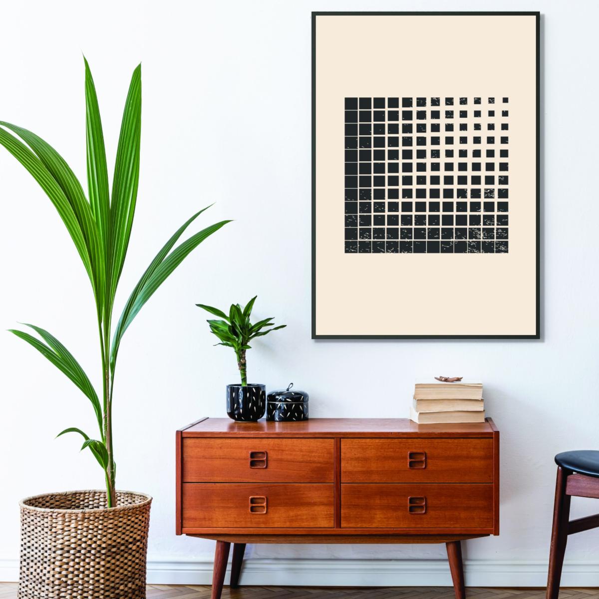 Black Minimal Halftone Shapes 4 Large Stanley Print House – image 3