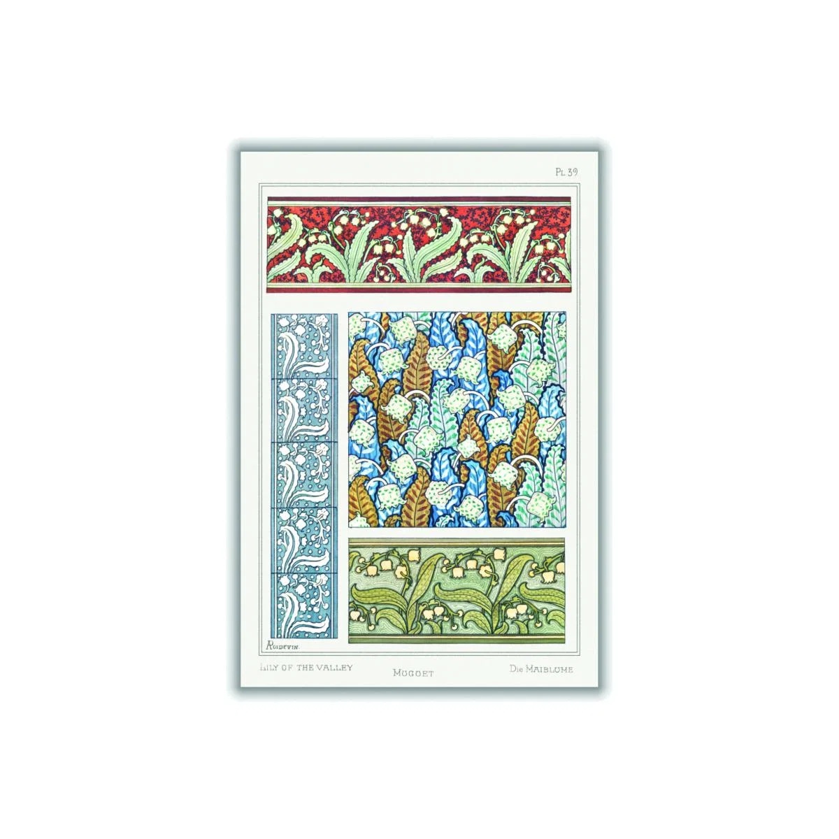 Muguet Lily Of The Valley By Maurice Pillard Verneuil Small Stanley Print House – image 1