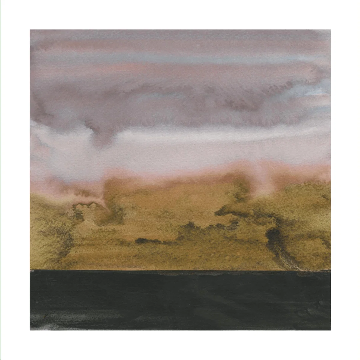 Turbulent Night Abstract Landscape Art Print One Size Rosanna Corfe – image 1