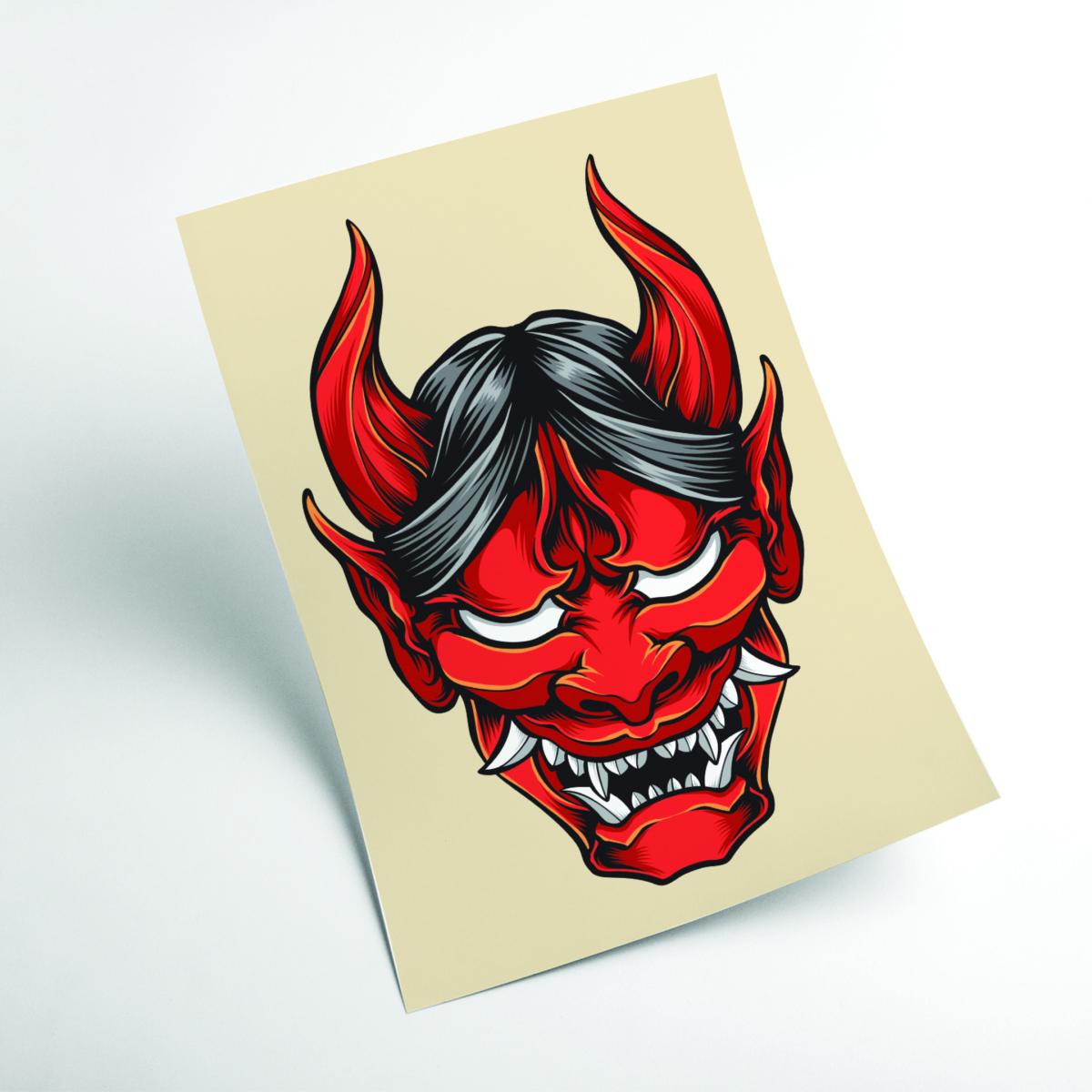 Red Japanese Folklore Large Stanley Print House – image 2