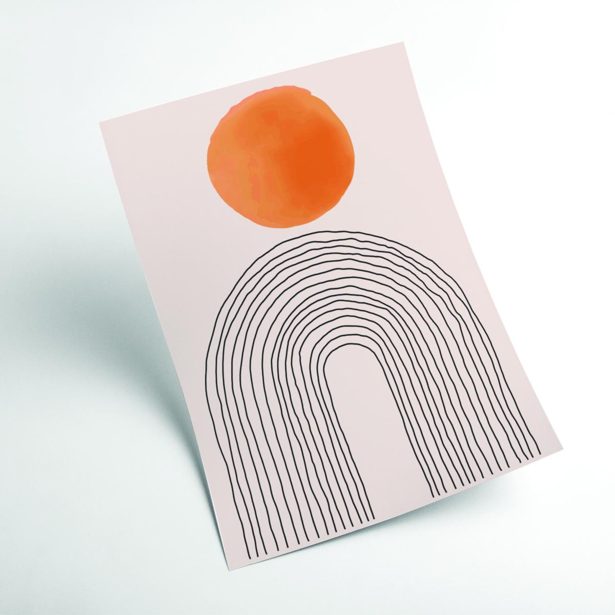 Yellow / Orange Easy Sun #2 A4 210 X 297Mm Stanley Print House – image 2