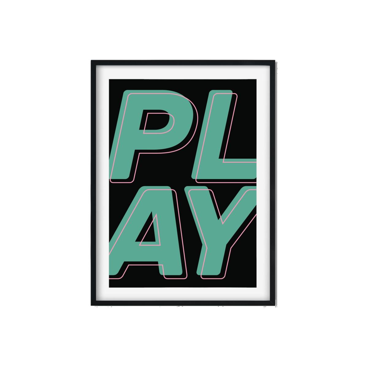 Black Play Art Print A3 297 X 420Mm The Native State – image 1
