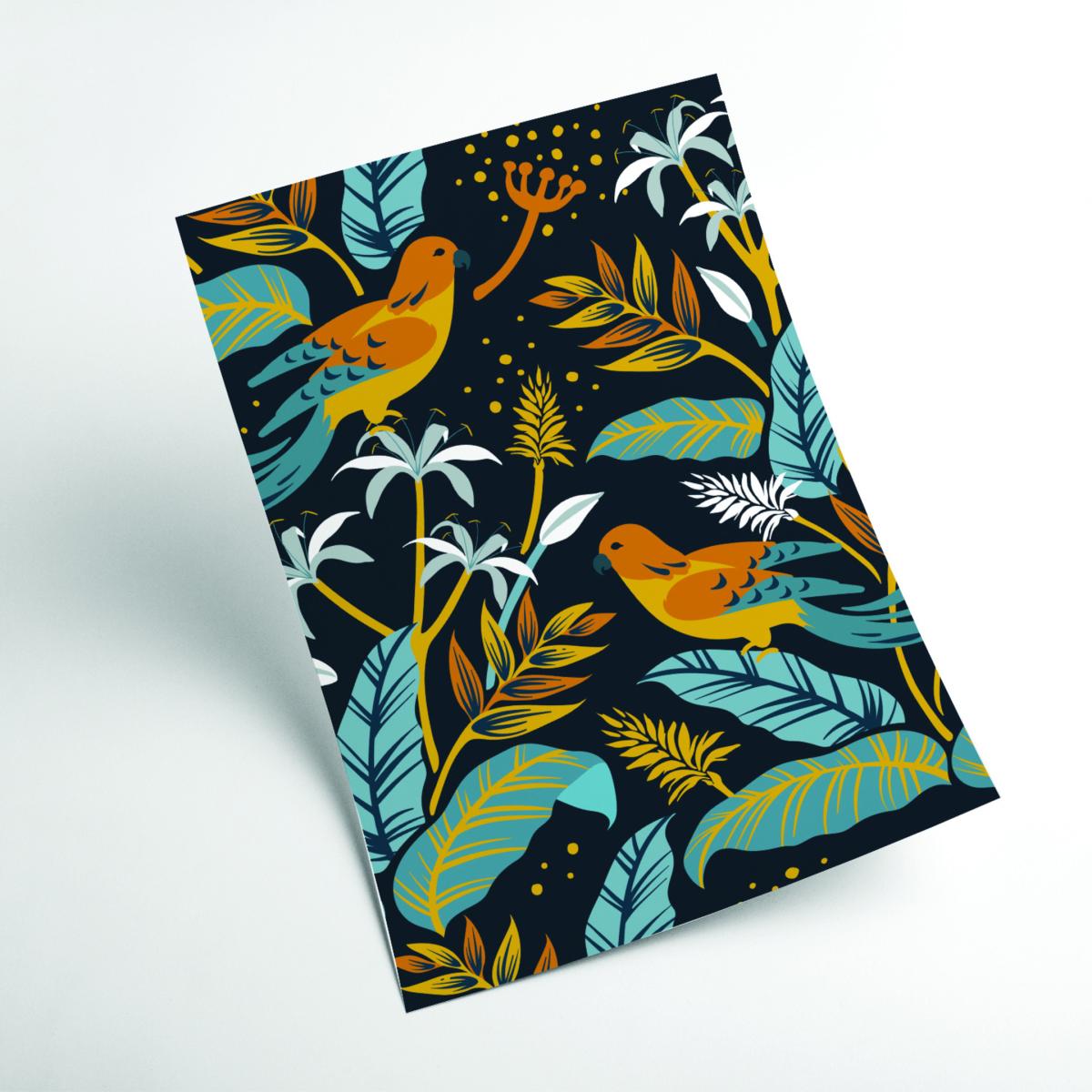 Birds And Plants A4 210 X 297Mm Stanley Print House – image 2