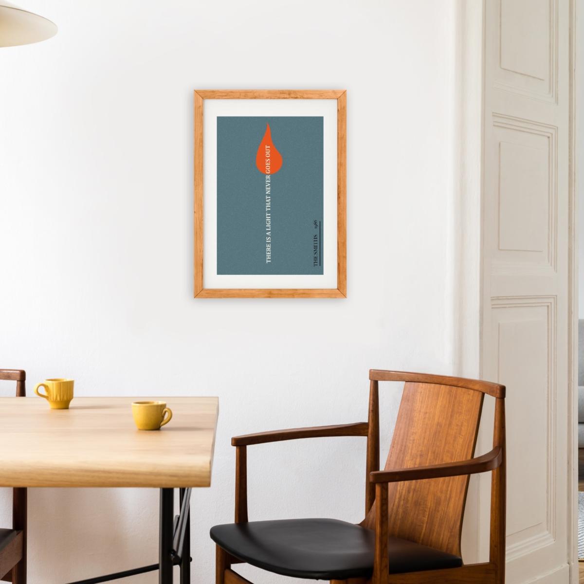 There Is A Light That Never Goes Out The Smiths Inspired Retro Giclée Art Print A3 297 X 420Mm Fanclub – image 2