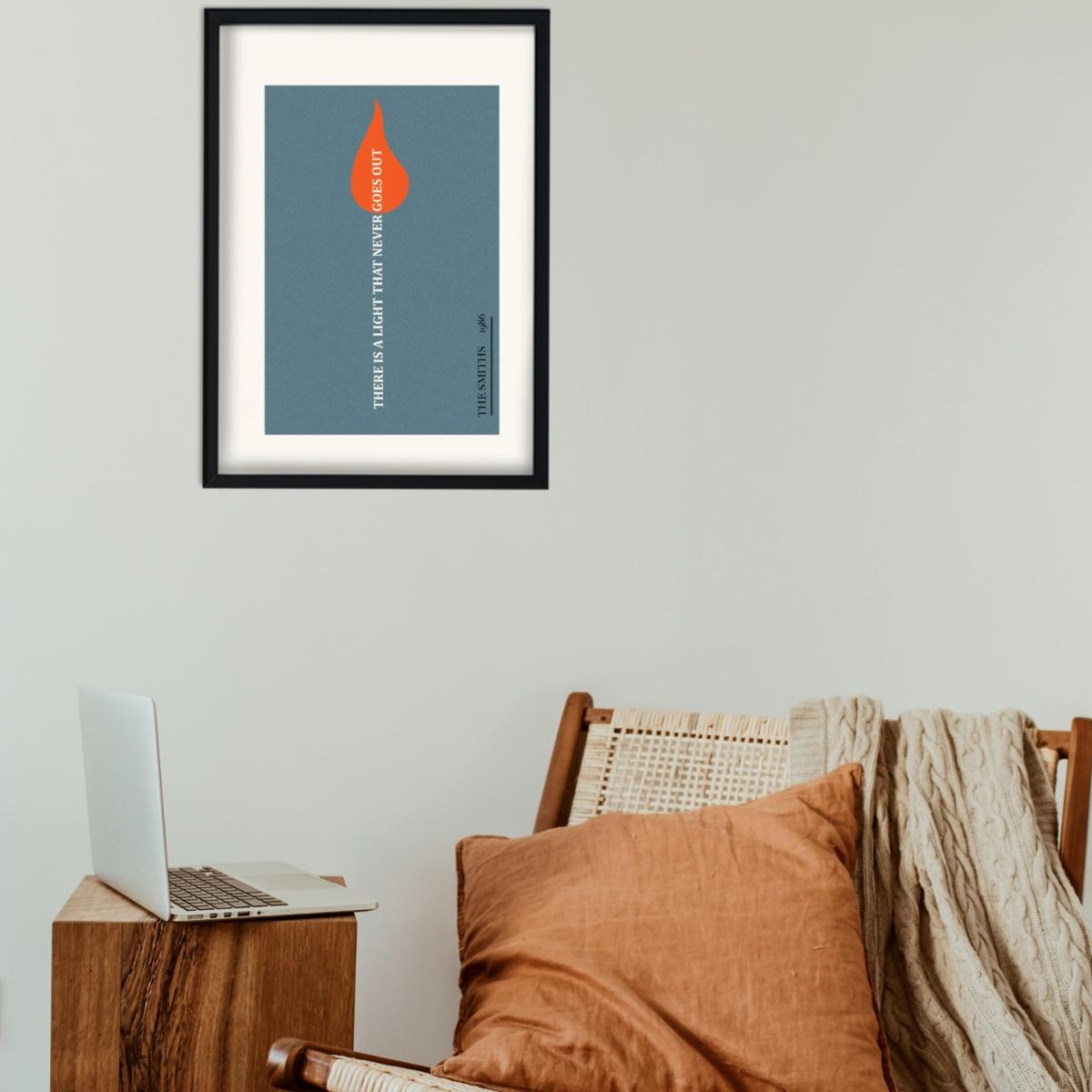 There Is A Light That Never Goes Out The Smiths Inspired Retro Giclée Art Print A3 297 X 420Mm Fanclub – image 4