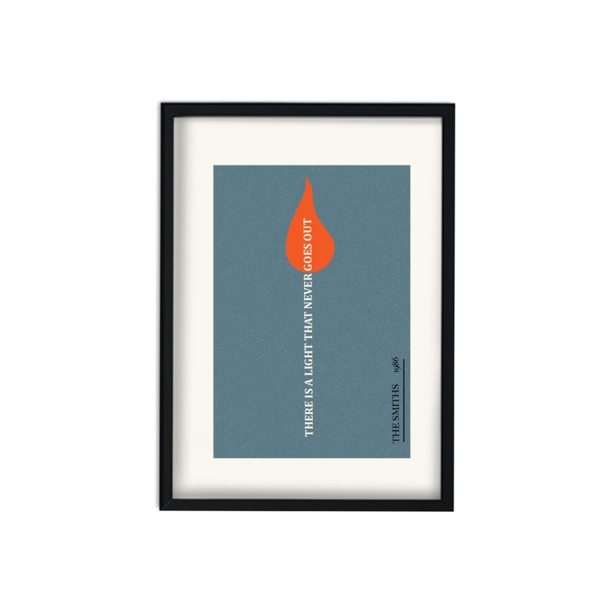 There Is A Light That Never Goes Out The Smiths Inspired Retro Giclée Art Print A3 297 X 420Mm Fanclub – image 1