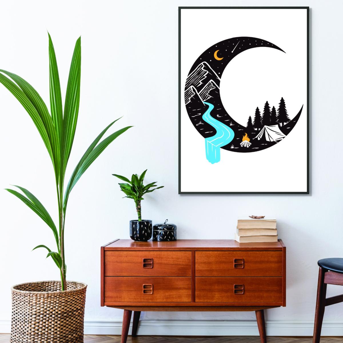 Blue Moon River A4 210 X 297Mm Stanley Print House – image 3