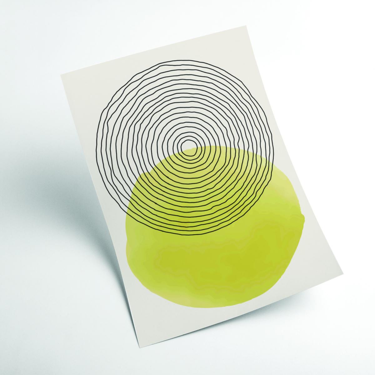 Yellow / Orange Sunny Minimal Design #2 Large Stanley Print House – image 2