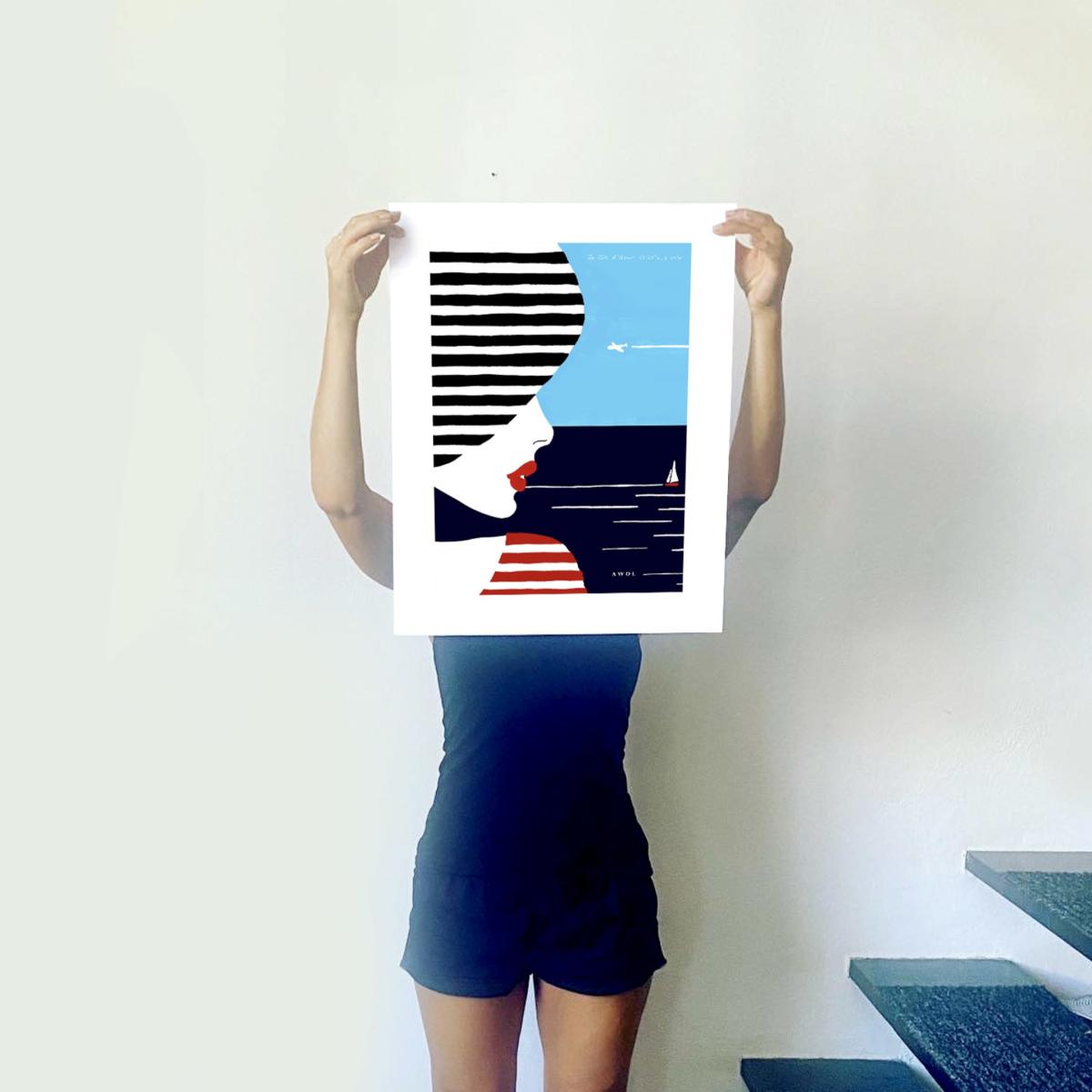 French Riviera Art Print Awol – image 2