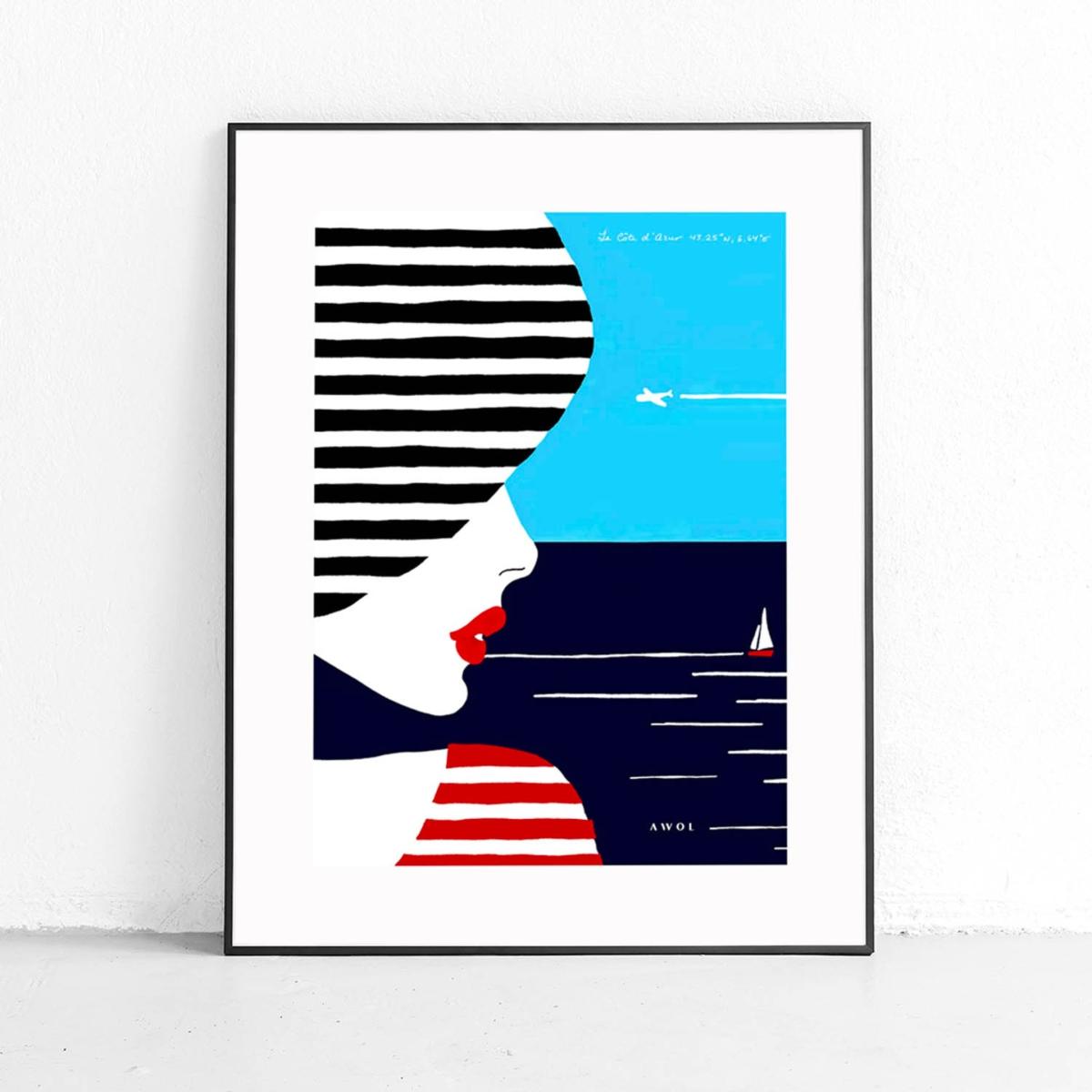 French Riviera Art Print Awol – image 12