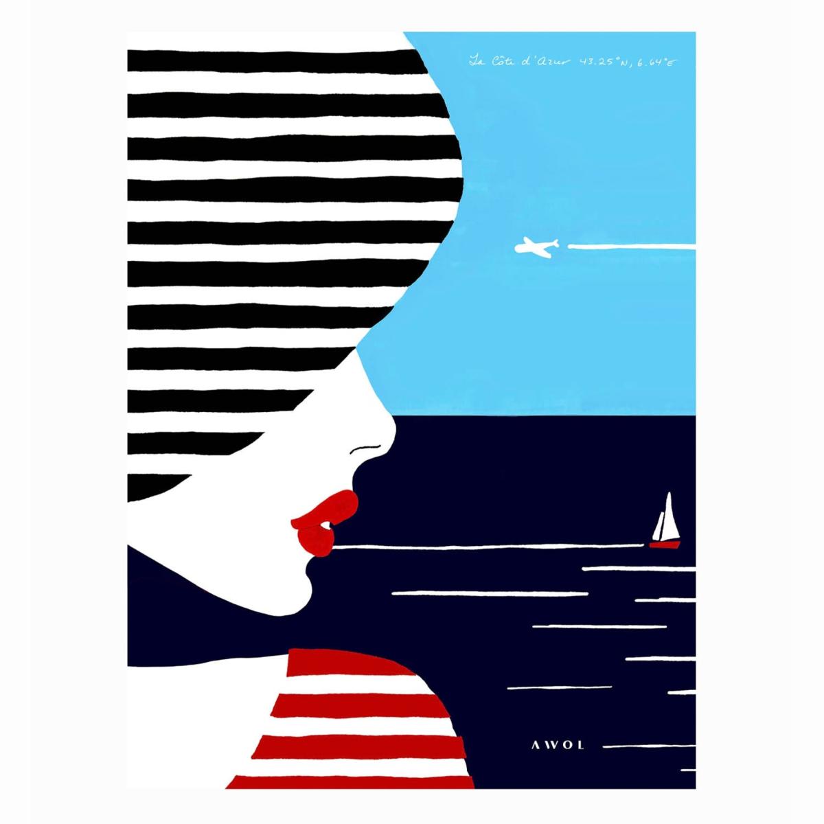 French Riviera Art Print Awol – image 13