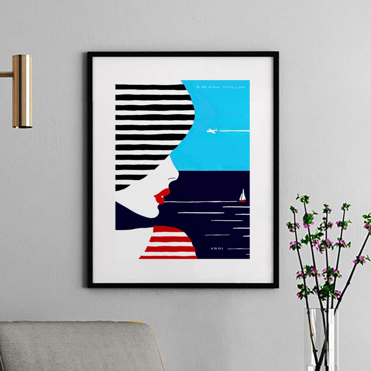 French Riviera Art Print Awol – image 10