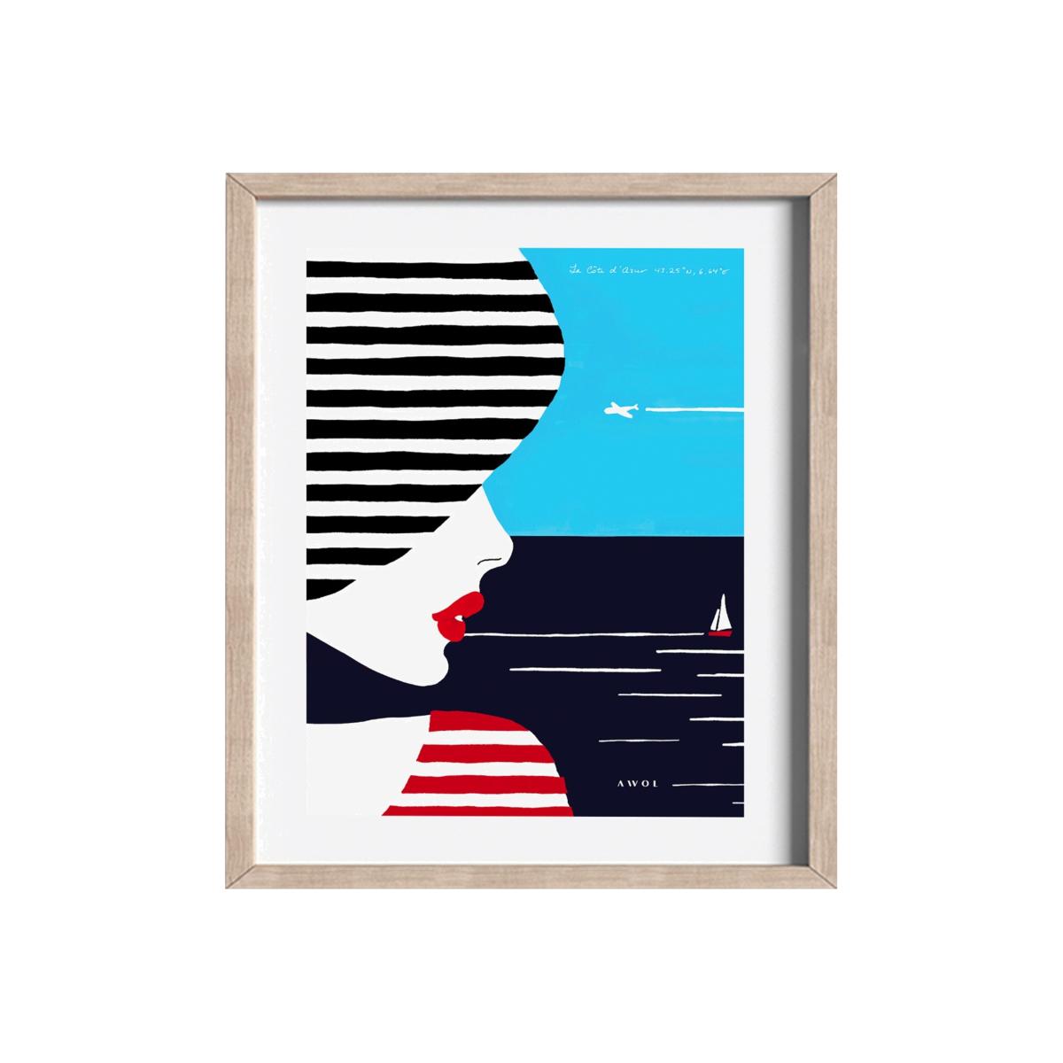 French Riviera Art Print Awol – image 1