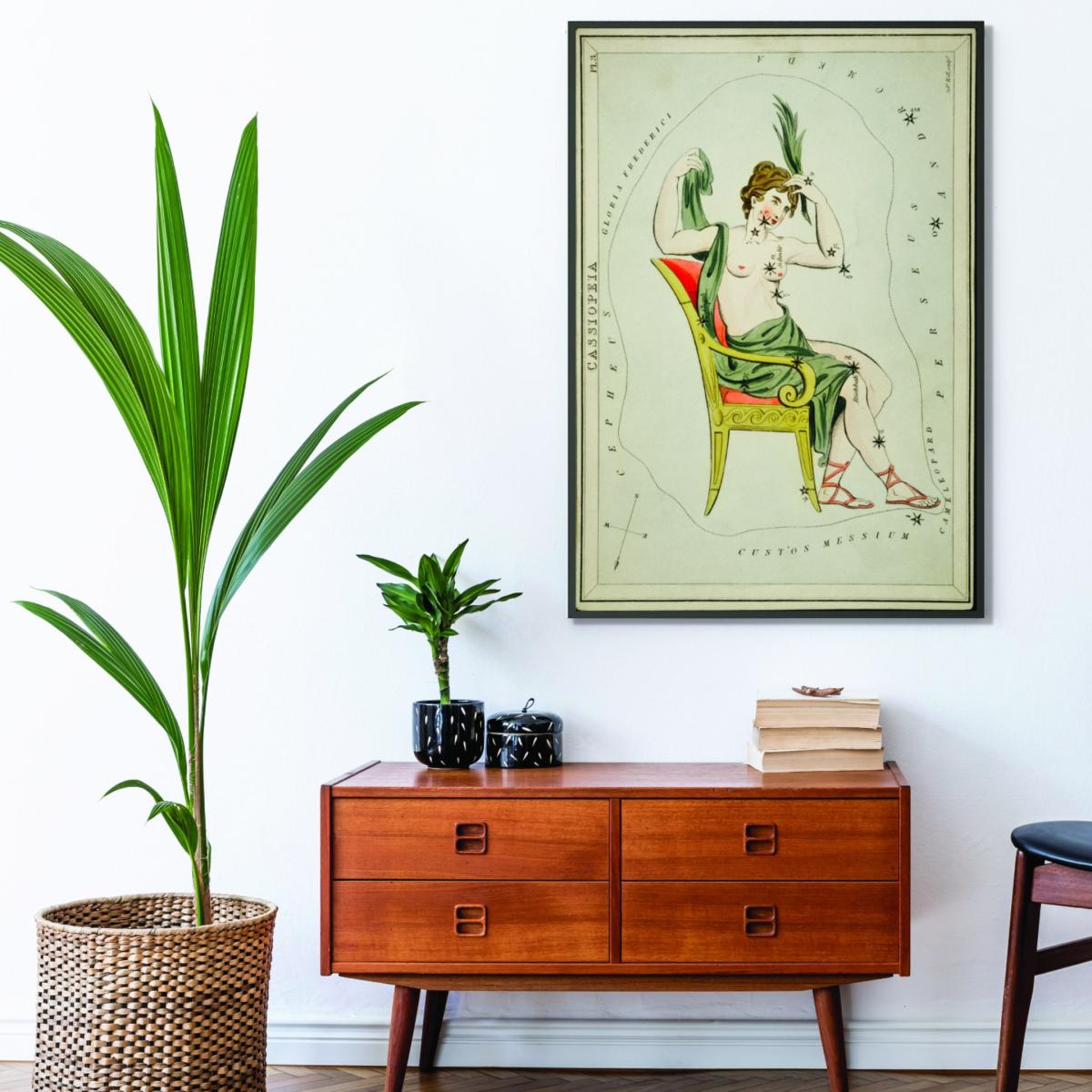 Green Astronomical Chart Of The Cassiopeia A4 210 X 297Mm Stanley Print House – image 3