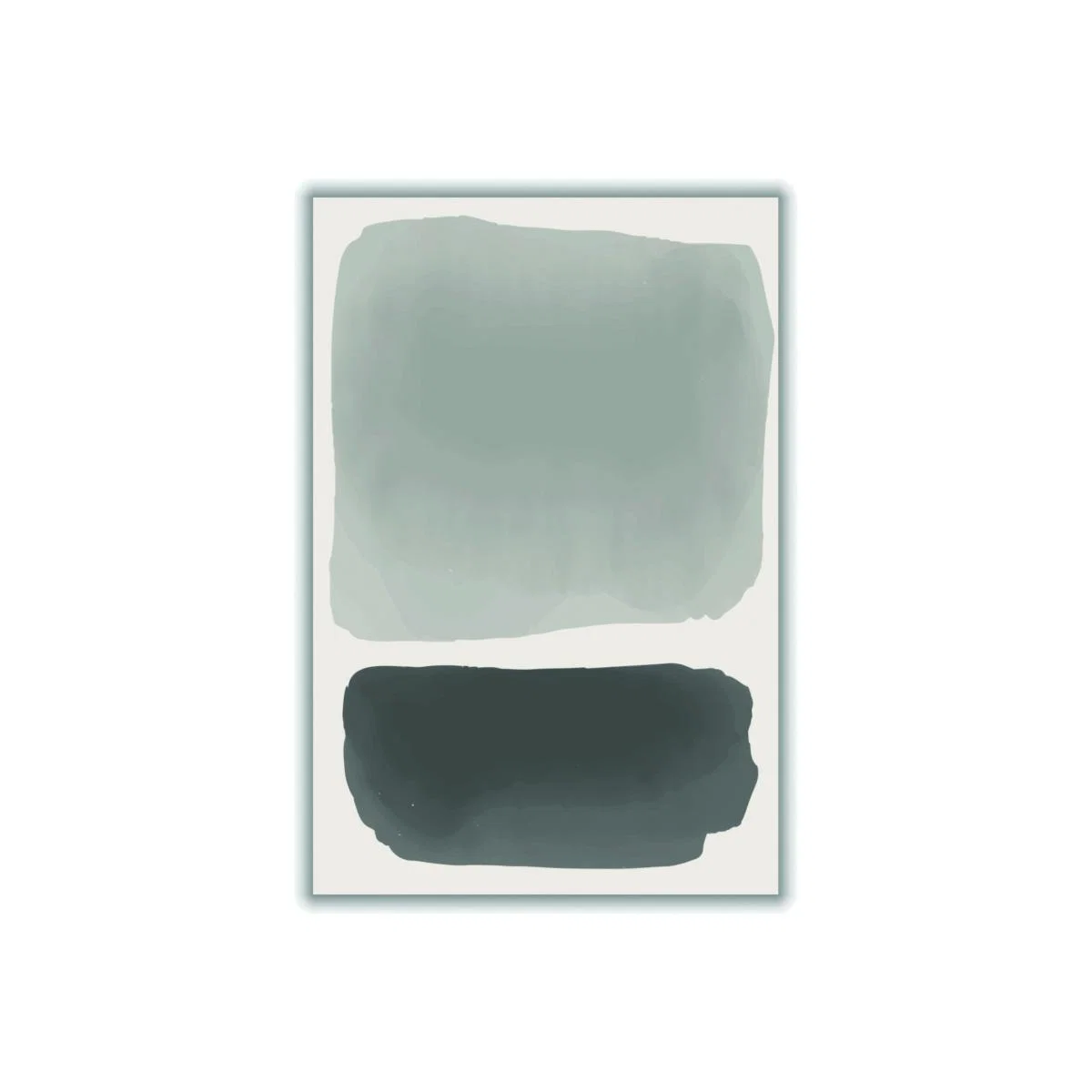 Grey Black And Yellow Watercolor #2 A2 420 X 594Mm Stanley Print House – image 1