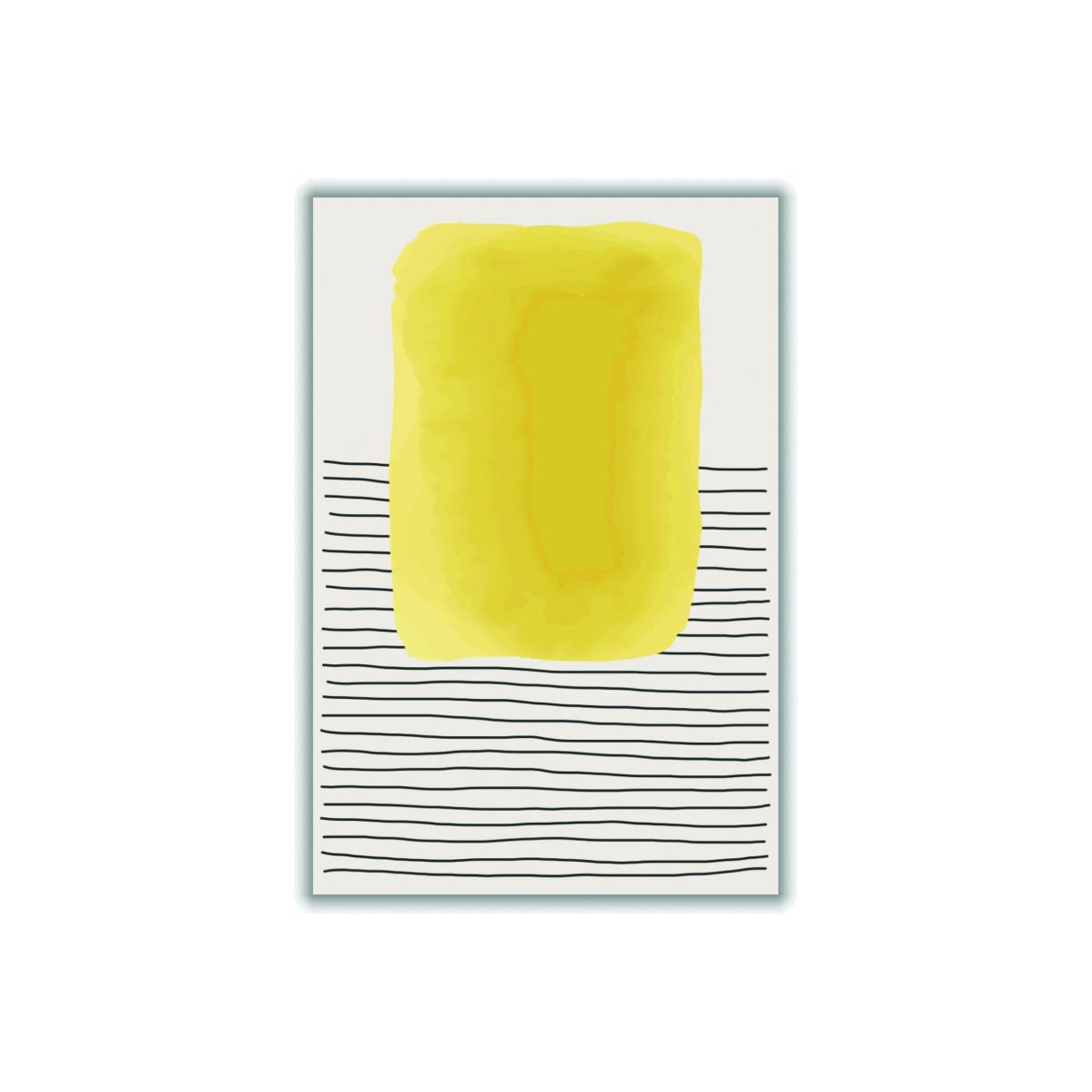 Yellow / Orange Geometric Watercolor #3 Small Stanley Print House – image 1