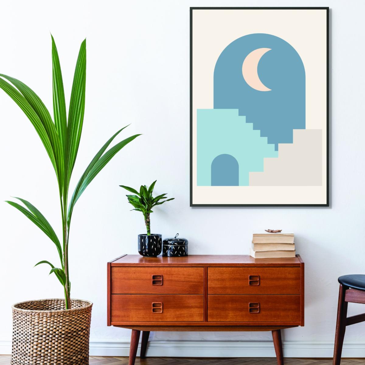 Blue Minimal Architecture #3 Medium Stanley Print House – image 3