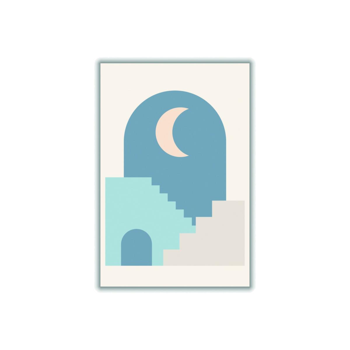 Blue Minimal Architecture #3 Medium Stanley Print House – image 1