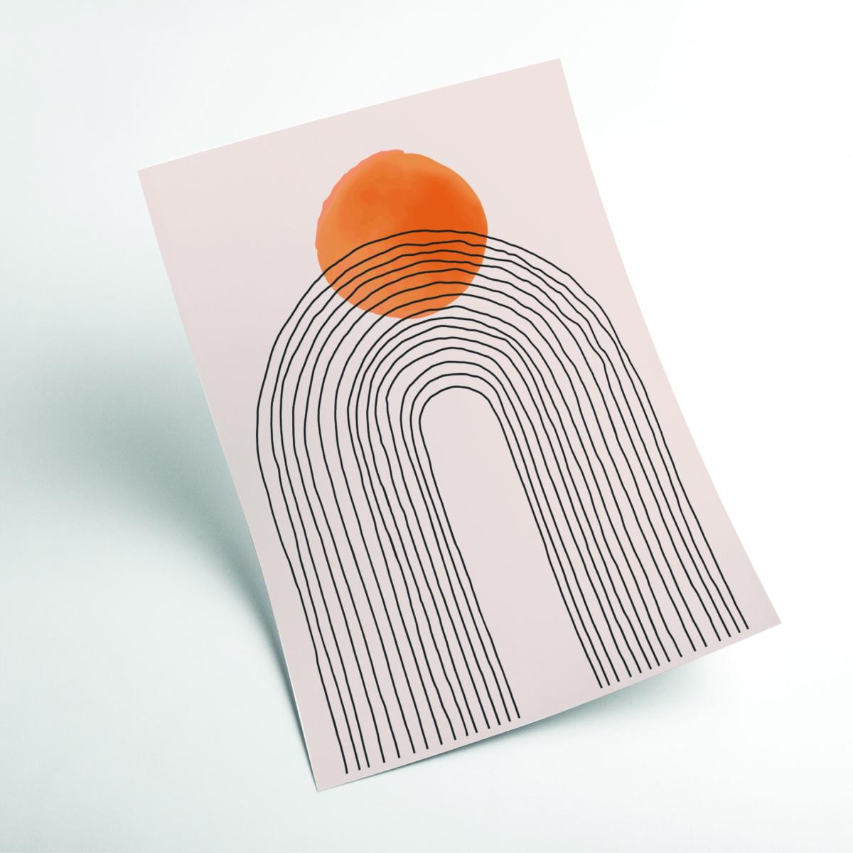 Yellow / Orange Easy Sun #1 Large Stanley Print House – image 2