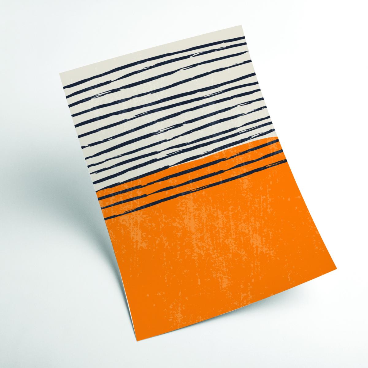Yellow / Orange Minimal Design #2 A4 210 X 297Mm Stanley Print House – image 2