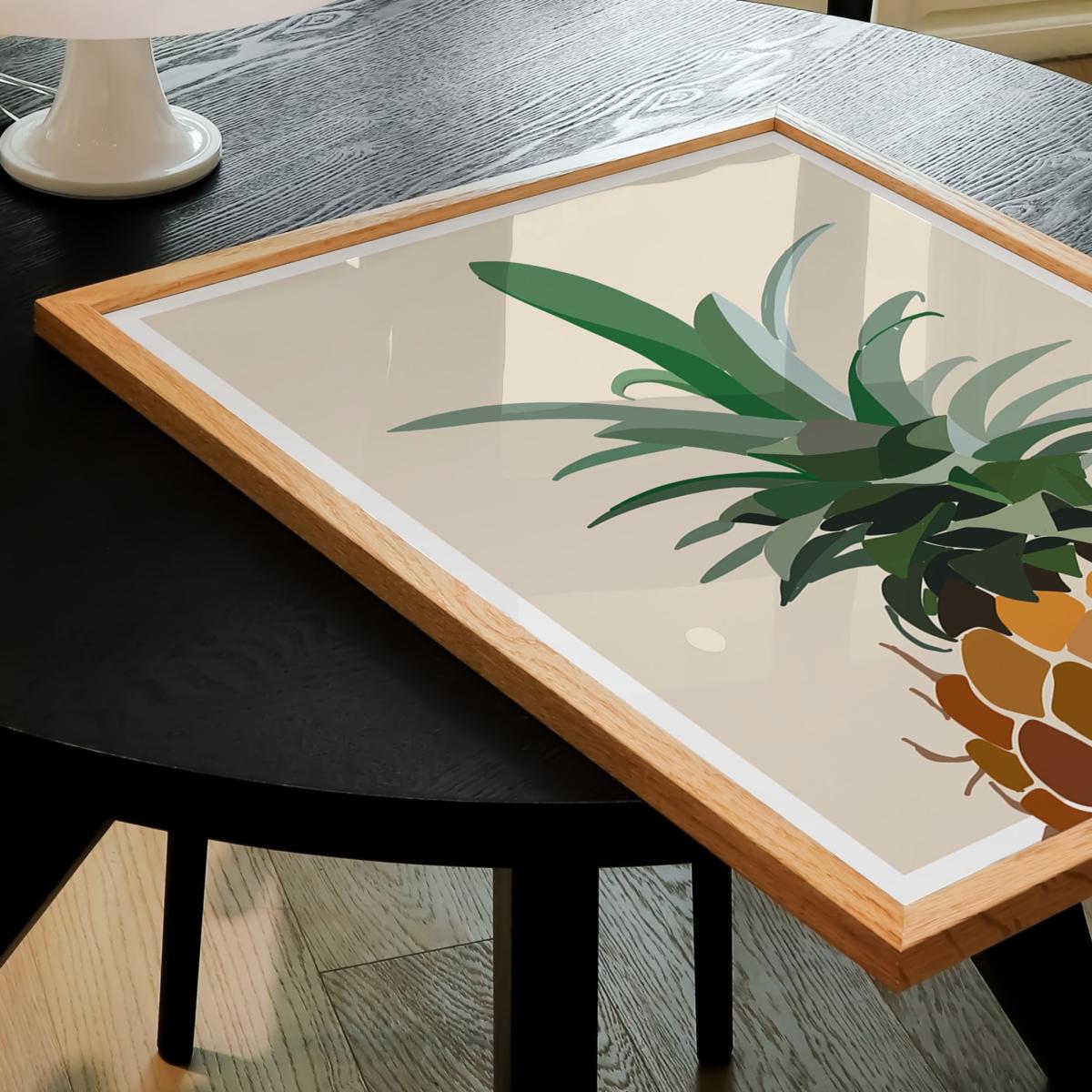 Neutrals Pineapple Art Print - A3 Natalie Cass Art – image 3