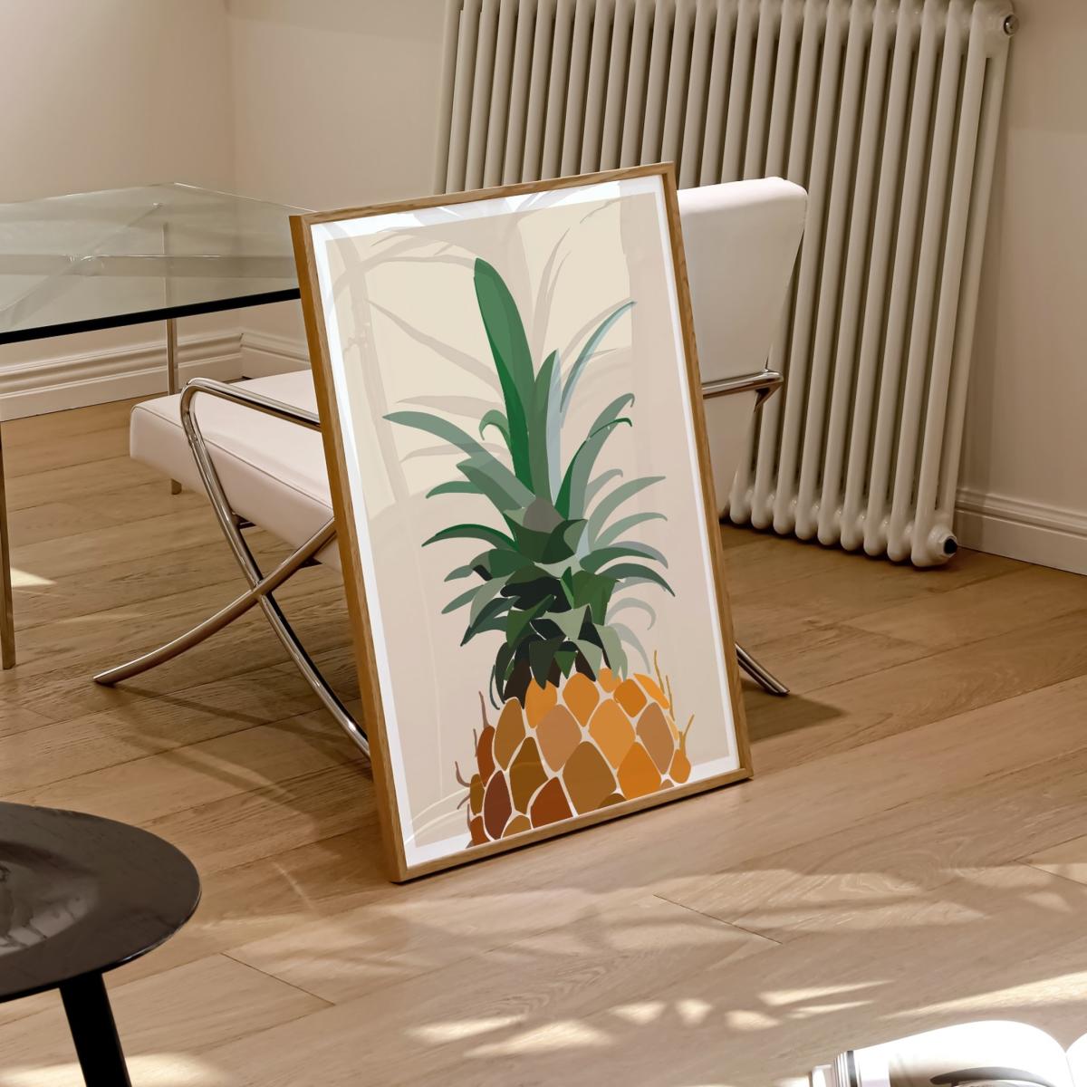 Neutrals Pineapple Art Print - A3 Natalie Cass Art – image 4