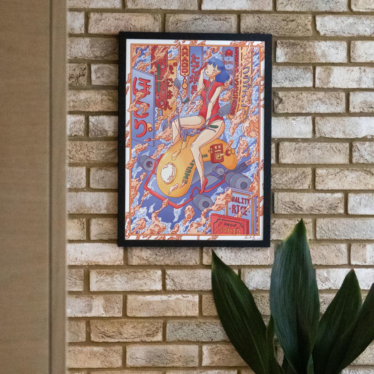 Red Ninety Six Mph - Giclee Fine Art Print - Large | A2 | 420 X 594Mm | East Side Studio London – image 4