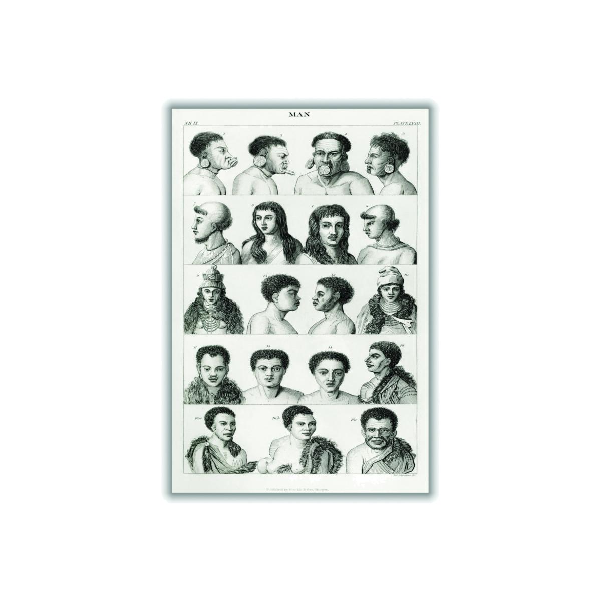 Man Ii By Oliver Goldsmith Black A3 297 X 420Mm Stanley Print House – image 1