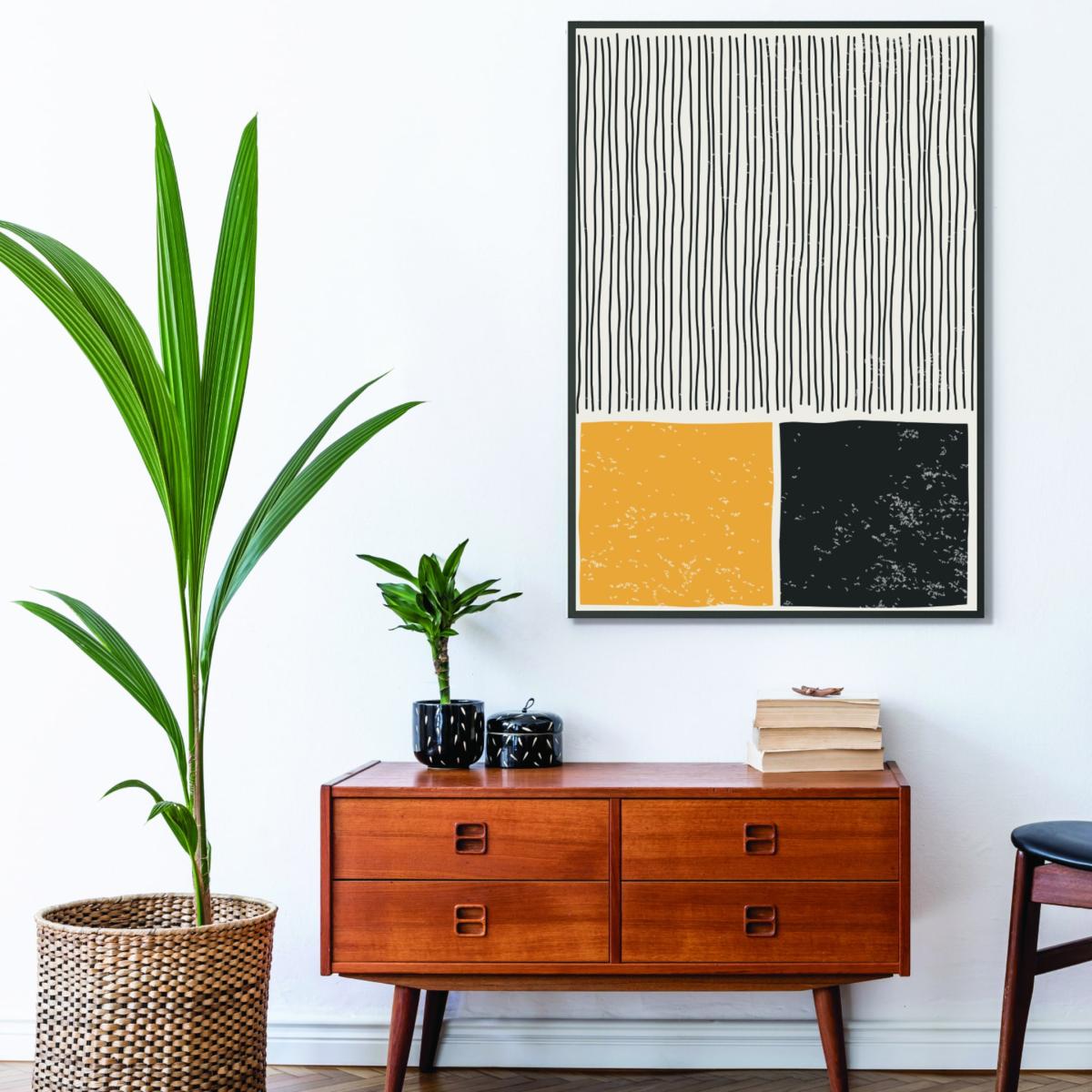 Yellow / Orange Subtle Line Series #6 A2 420 X 594Mm Stanley Print House – image 3
