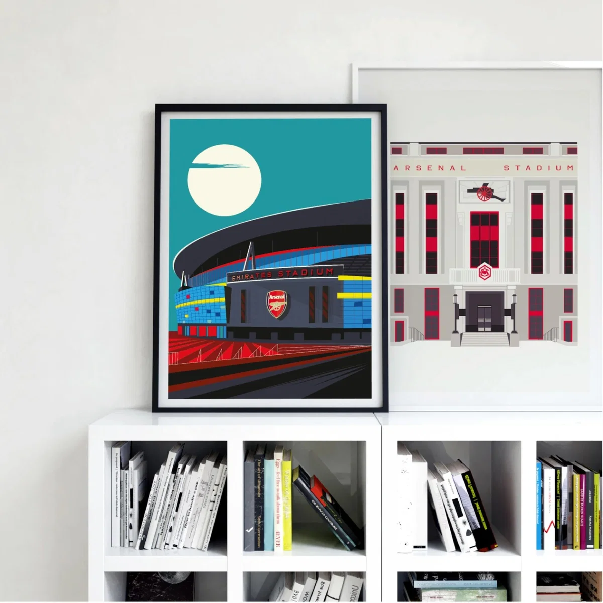 Arsenal Fc Under The Moon Art Print A3 297 X 420Mm Eye for London Prints – image 4
