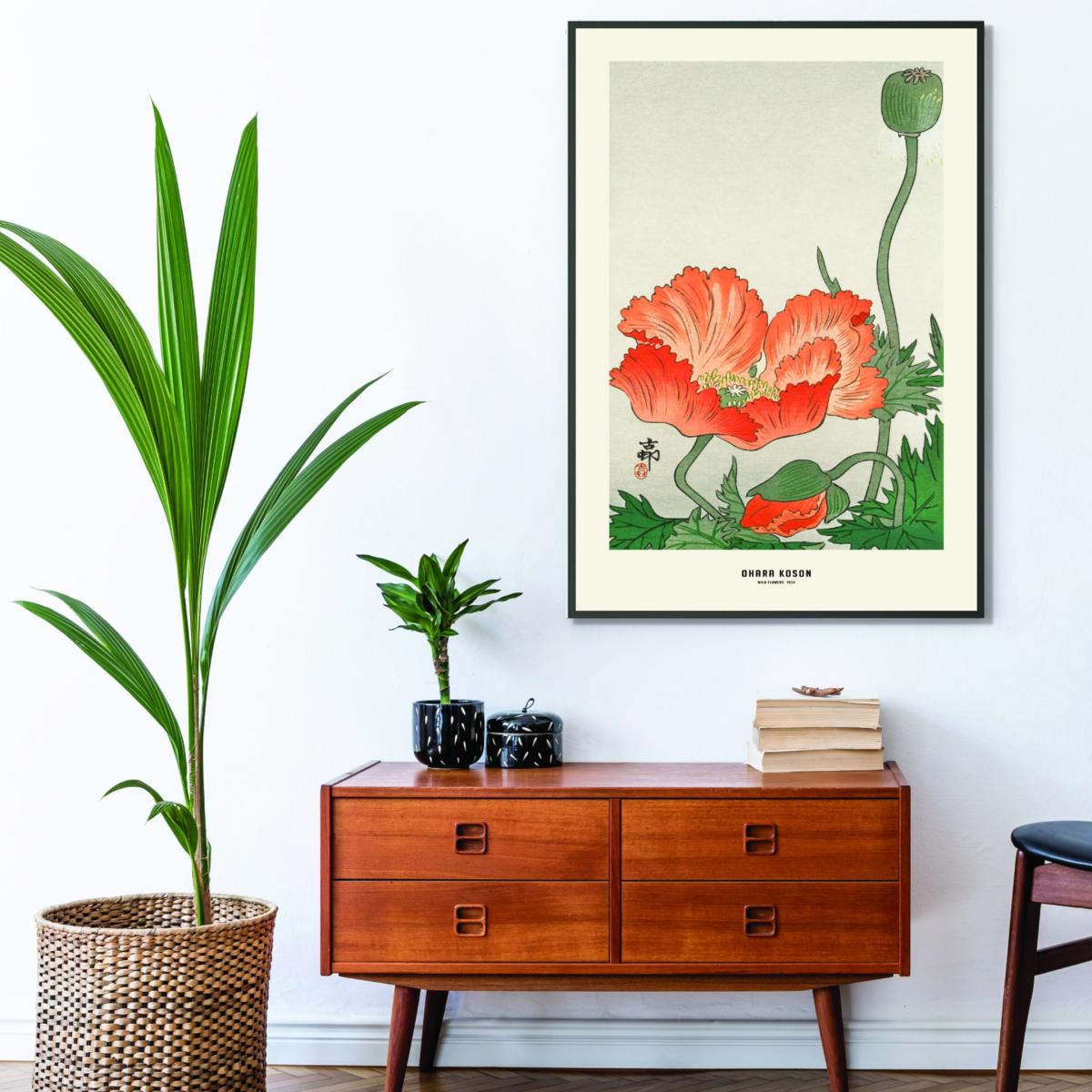 Yellow / Orange Ohara Koson - Wild Flowers A3 297 X 420Mm Stanley Print House – image 3