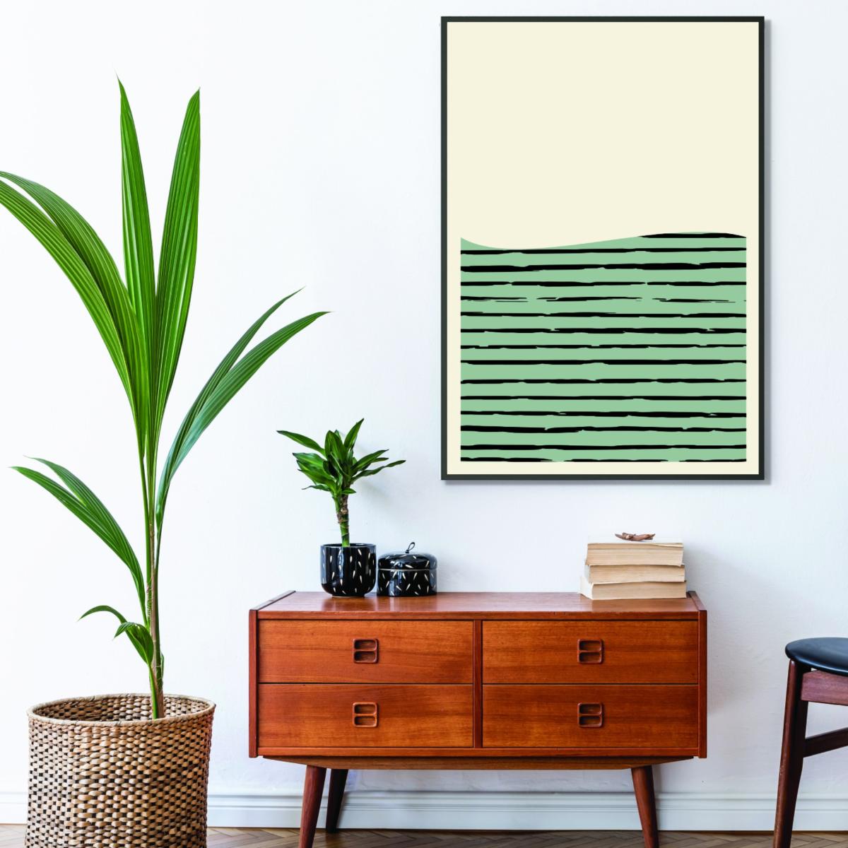 Green Minimal Midcentury Medium Stanley Print House – image 3