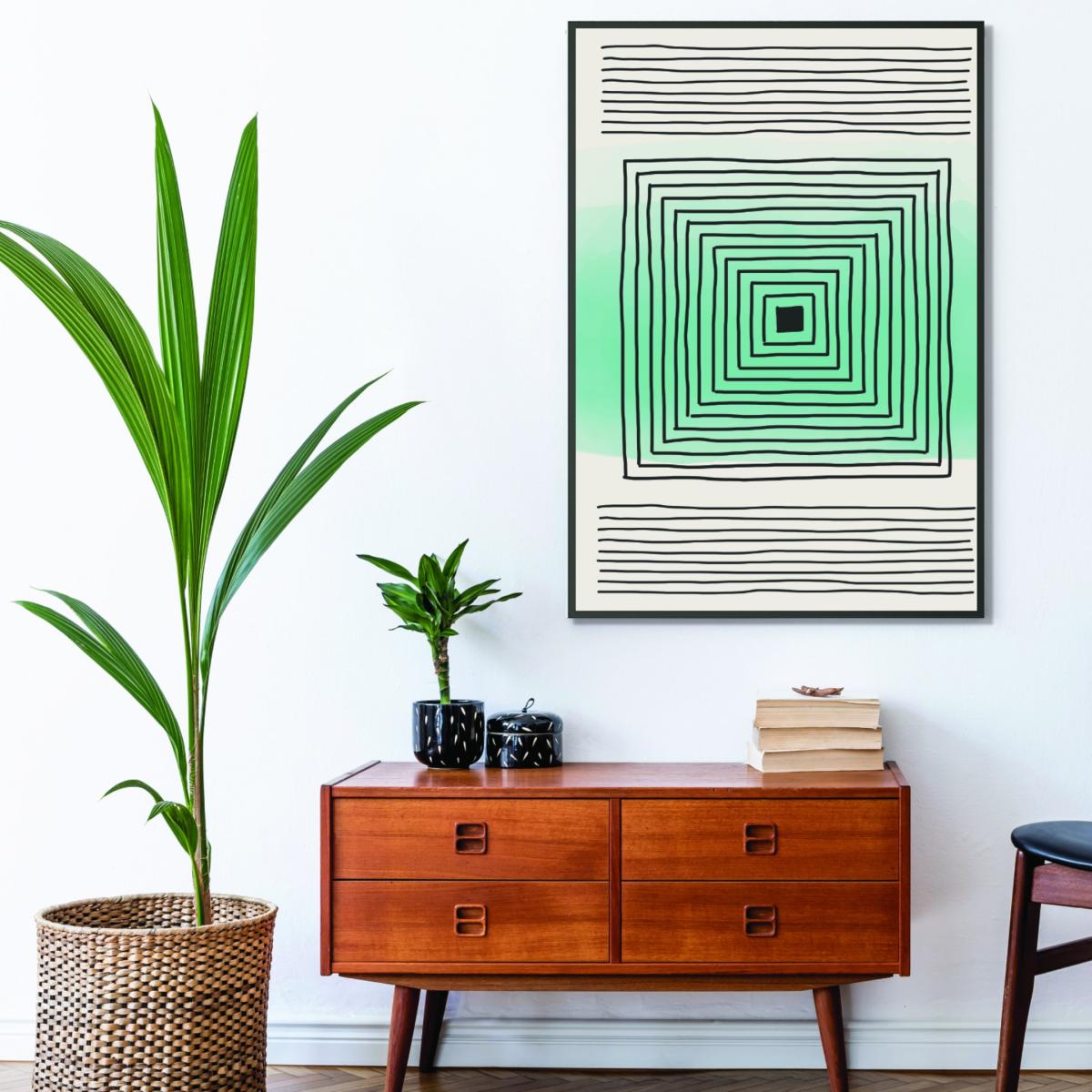 Light Green Watercolor Shapes #4 Large Stanley Print House – image 3