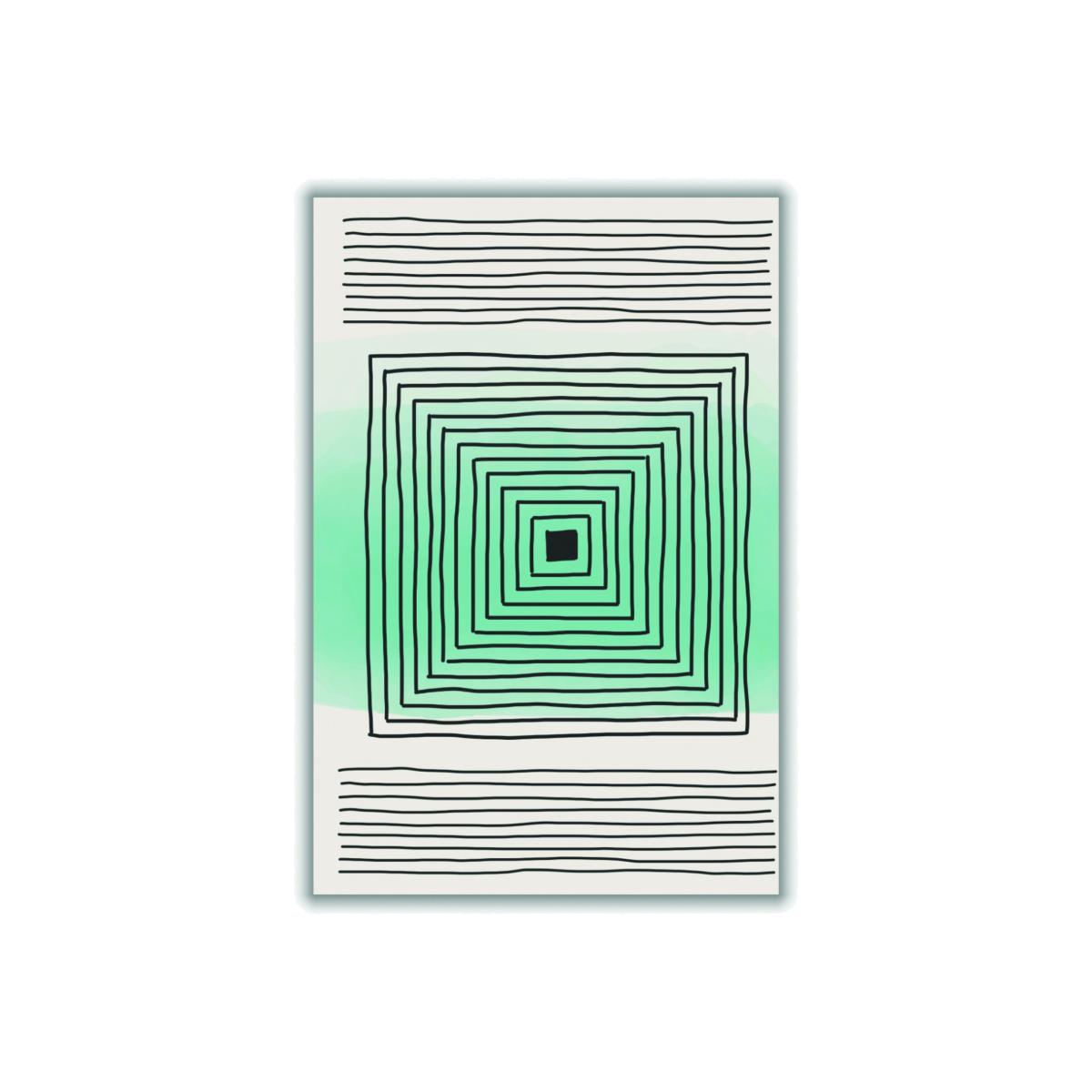 Light Green Watercolor Shapes #4 Large Stanley Print House – image 1