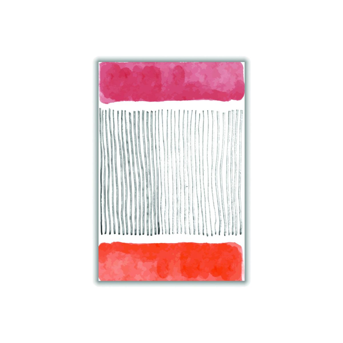 Watercolor Lines Series #4 Medium Stanley Print House – image 1