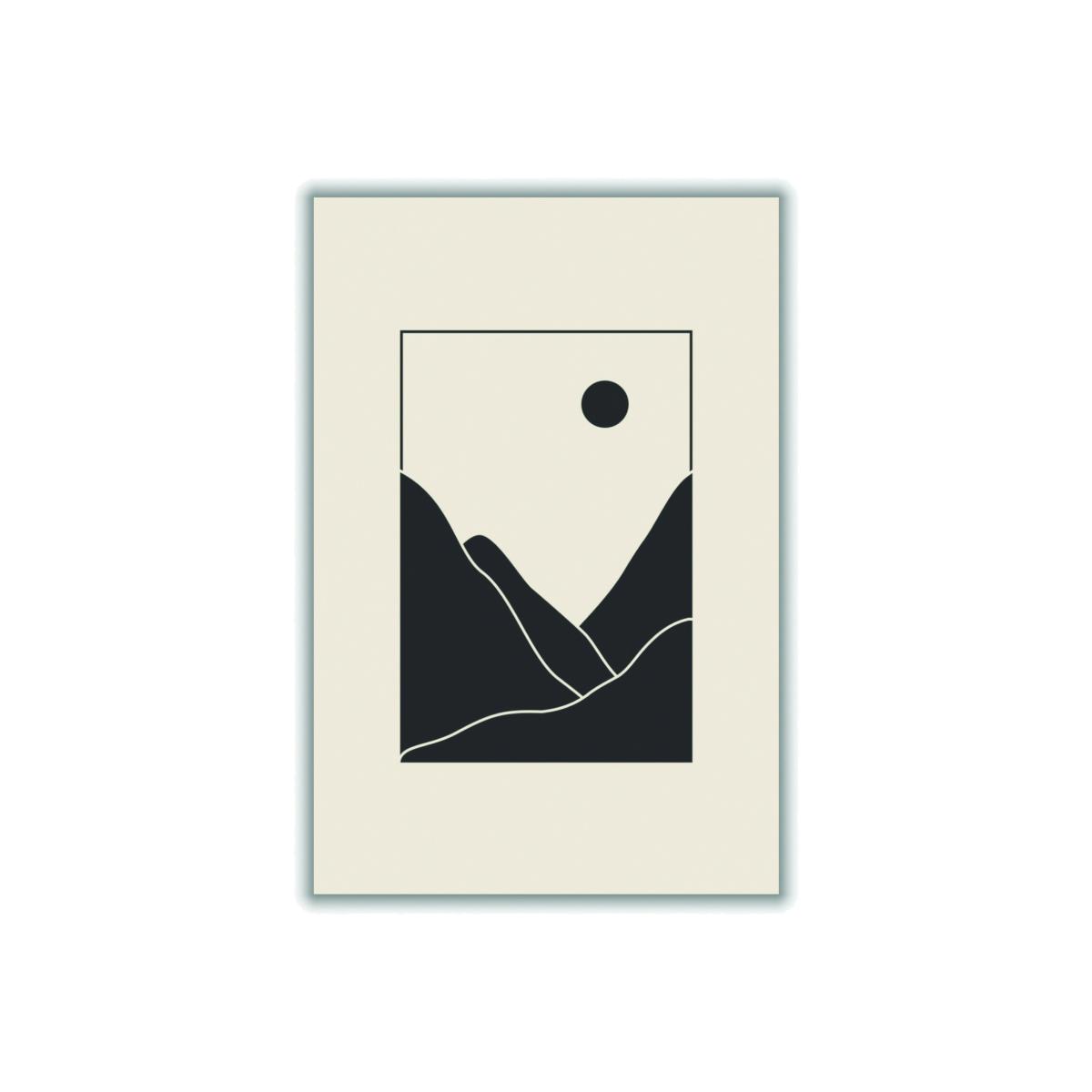 Black Minimal Mountains - 2 Extra Large Stanley Print House – image 1