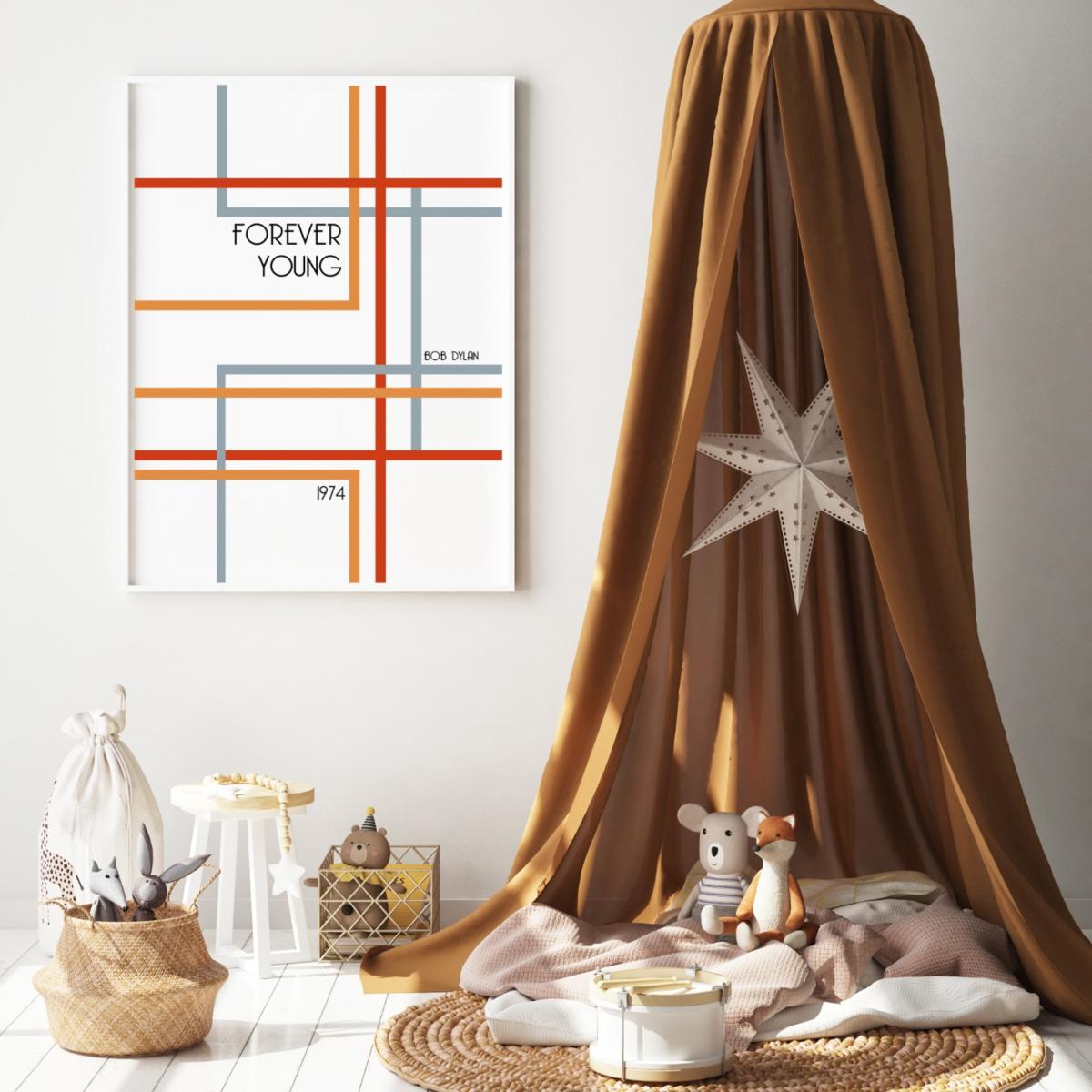 Forever Young Retro Giclée Art Print A3 297 X 420Mm Fanclub – image 2