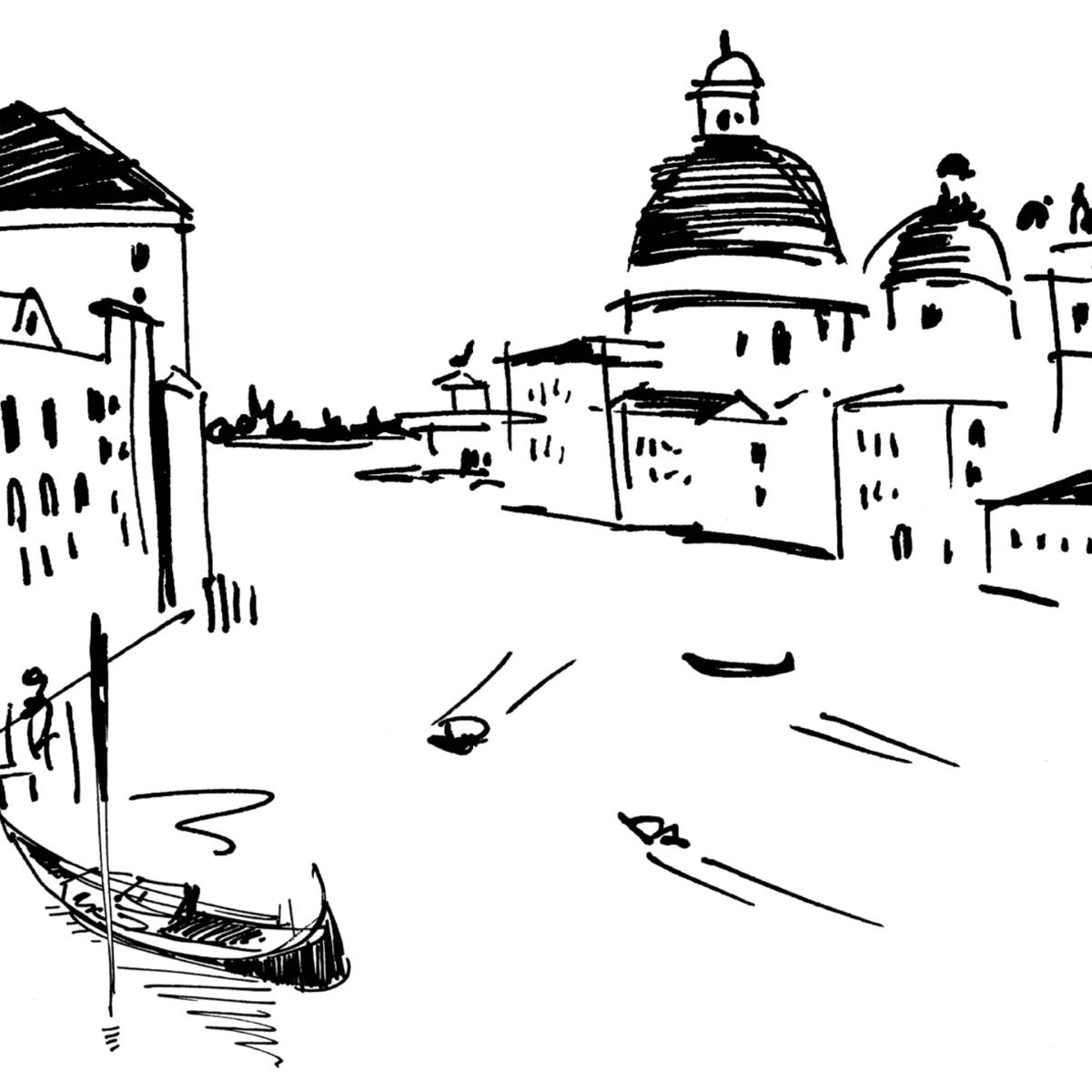 Black / White Modern Venice Travel Poster, Italy Wall Art For Home Decor And The Perfect Italy Gift: Art Print Awol – image 5