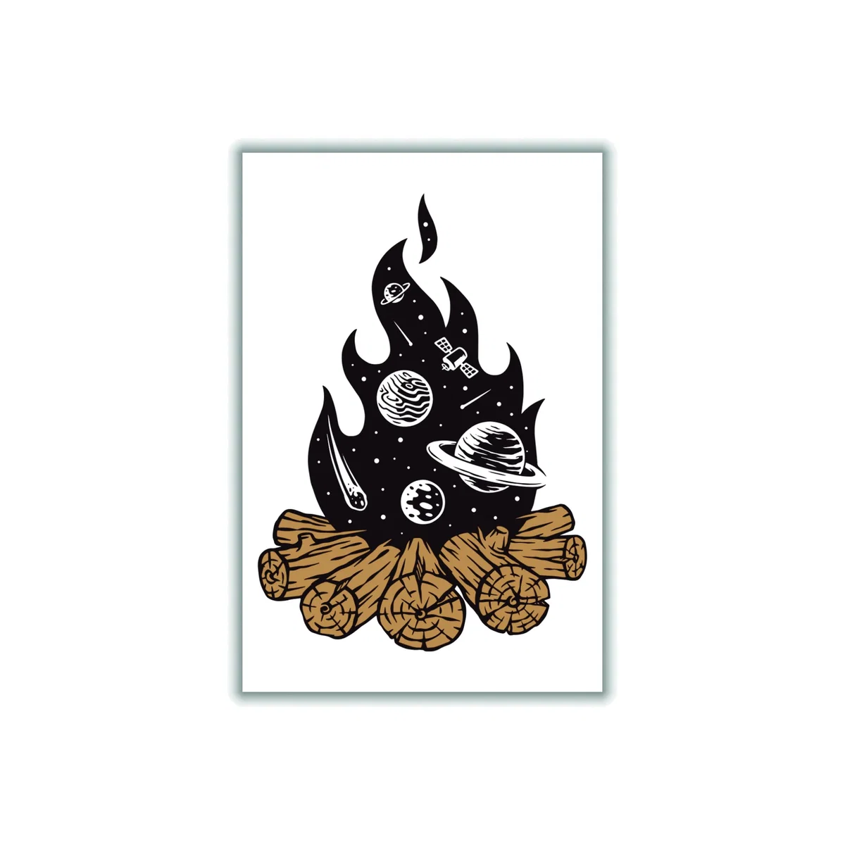 Brown Mystical Fire A1 594 X 841Mm Stanley Print House – image 1