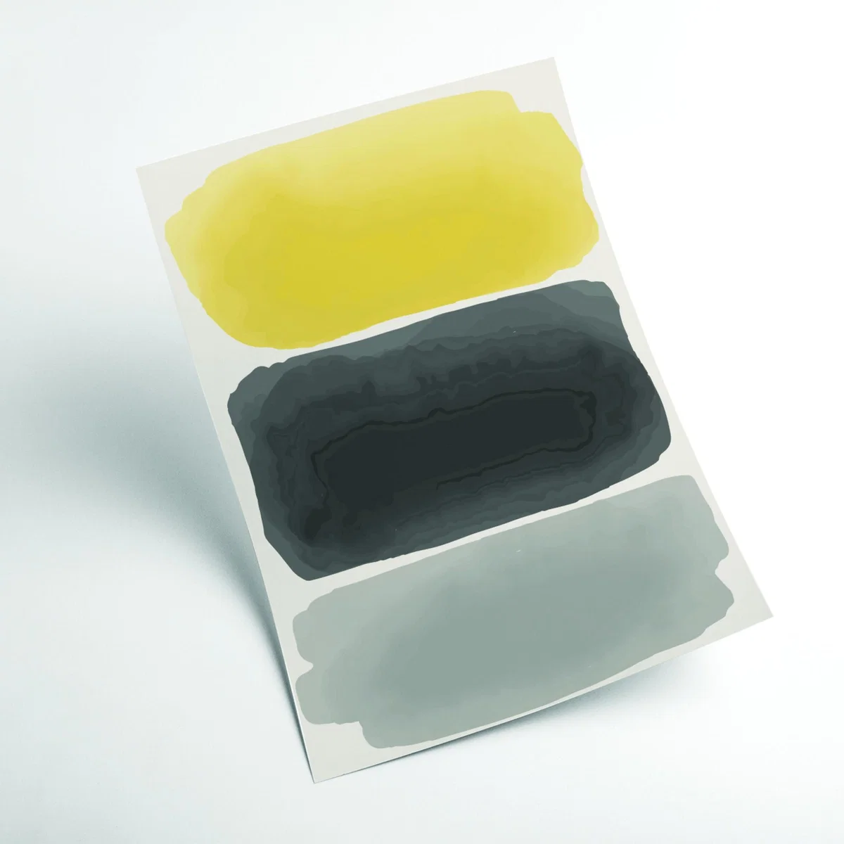 Yellow / Orange Black And Yellow Watercolor #1 Medium Stanley Print House – image 2
