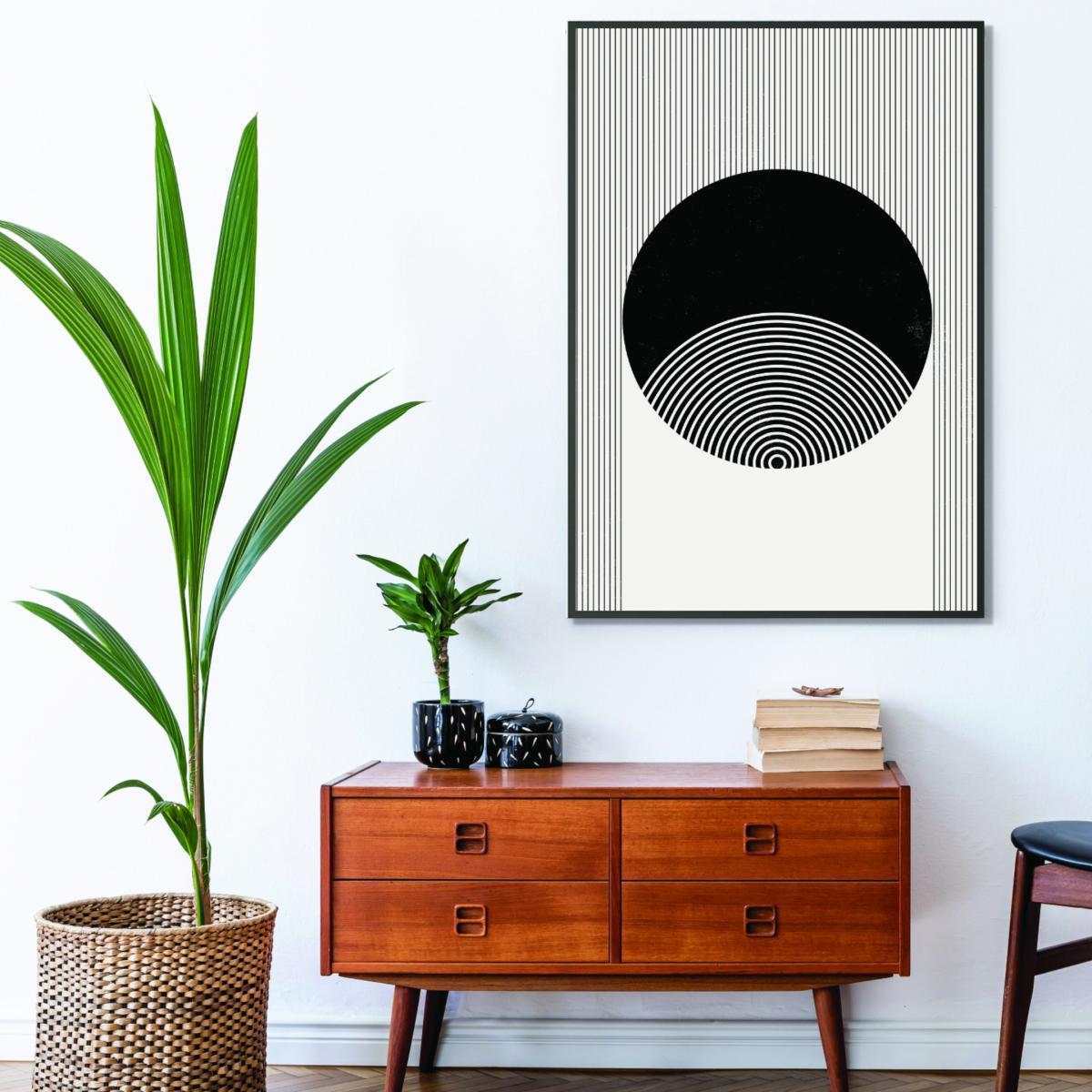 Black Minimal Geometric #3 Medium Stanley Print House – image 3