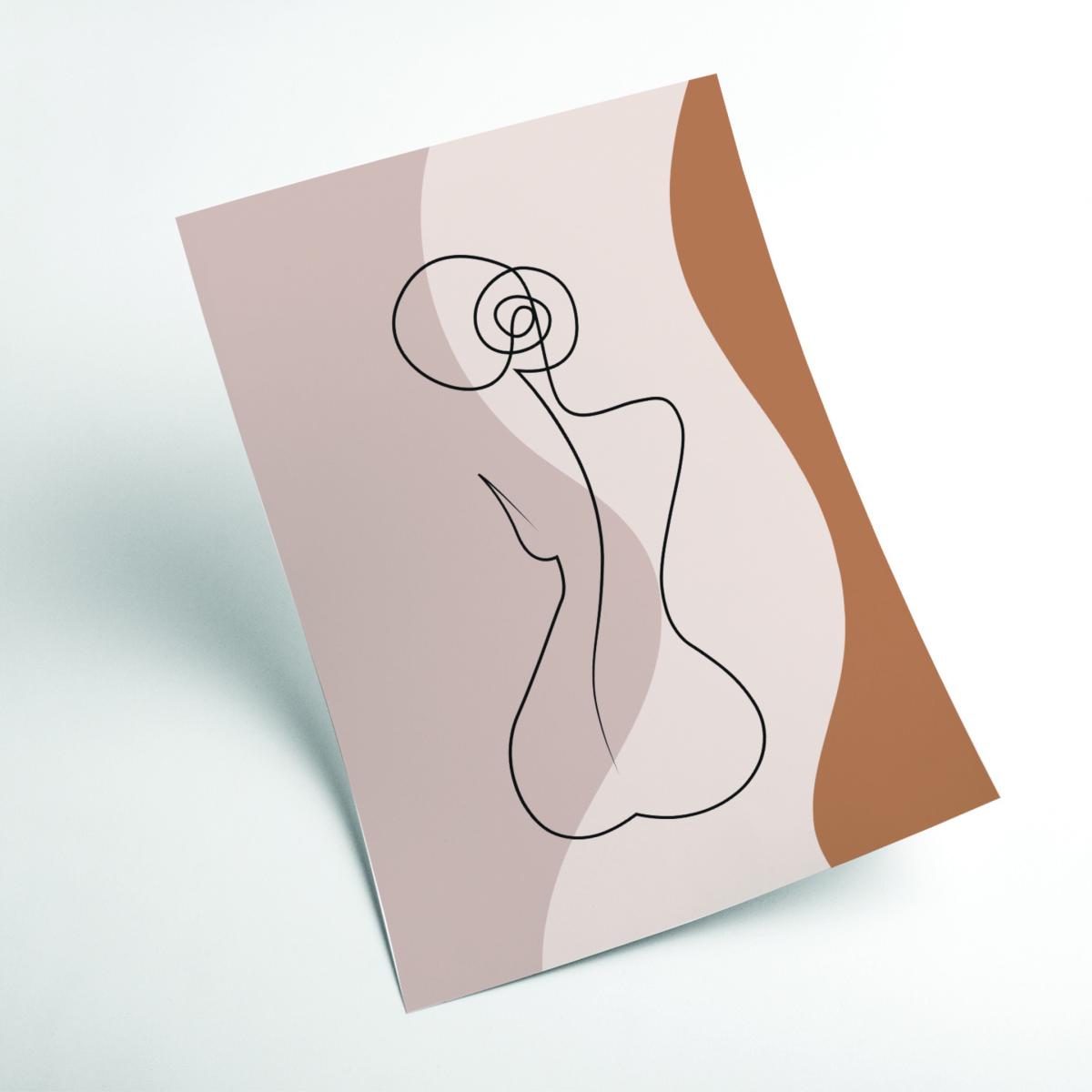 Rose Gold Female Figure I A2 420 X 594Mm Stanley Print House – image 2