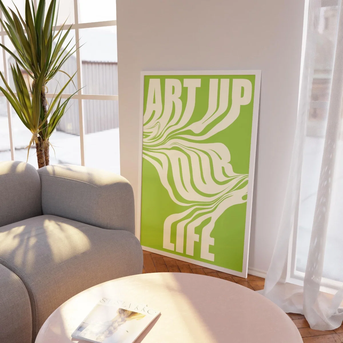 Art Up Your Life Green A3 Print Sofe Store – image 2