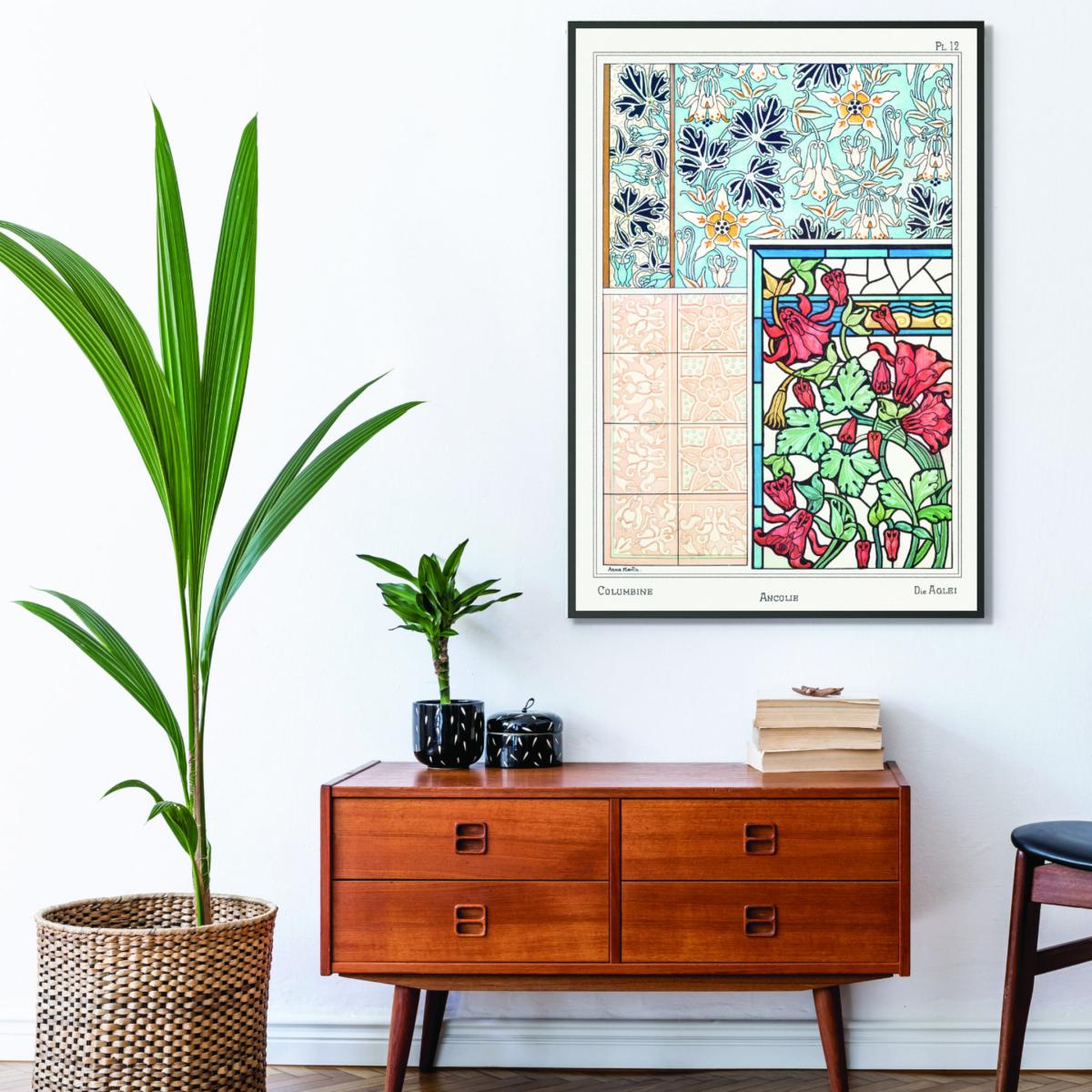 Vintage Botanicals Ancolie Columbine Iii A2 420 X 594Mm Stanley Print House – image 3