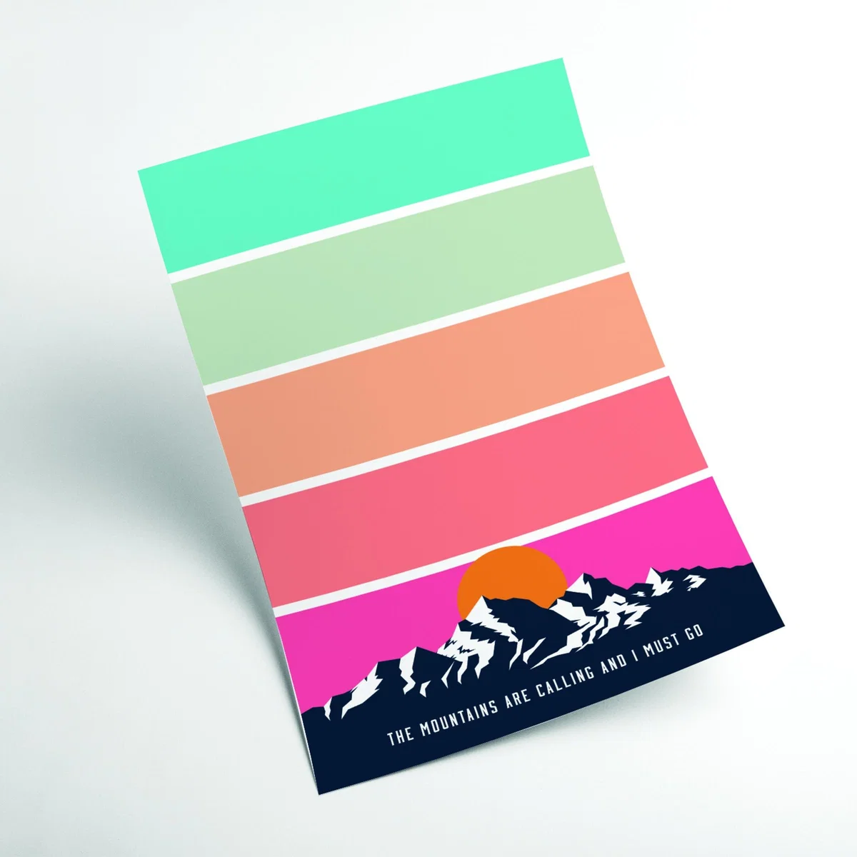 The Mountains Are Calling & I Must Go A4 210 X 297Mm Stanley Print House – image 2