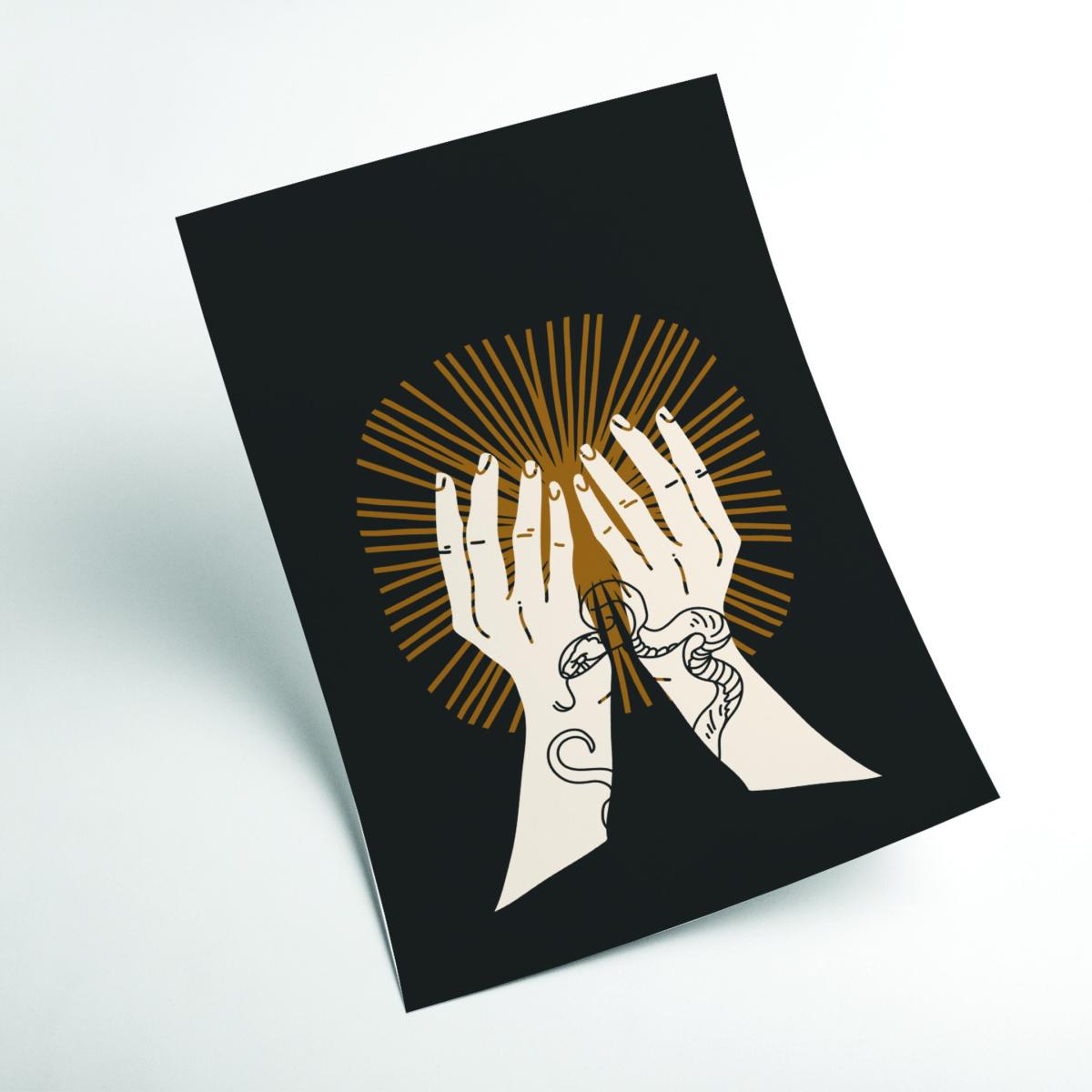Brown Hand Drawn Spiritual Extra Large Stanley Print House – image 2