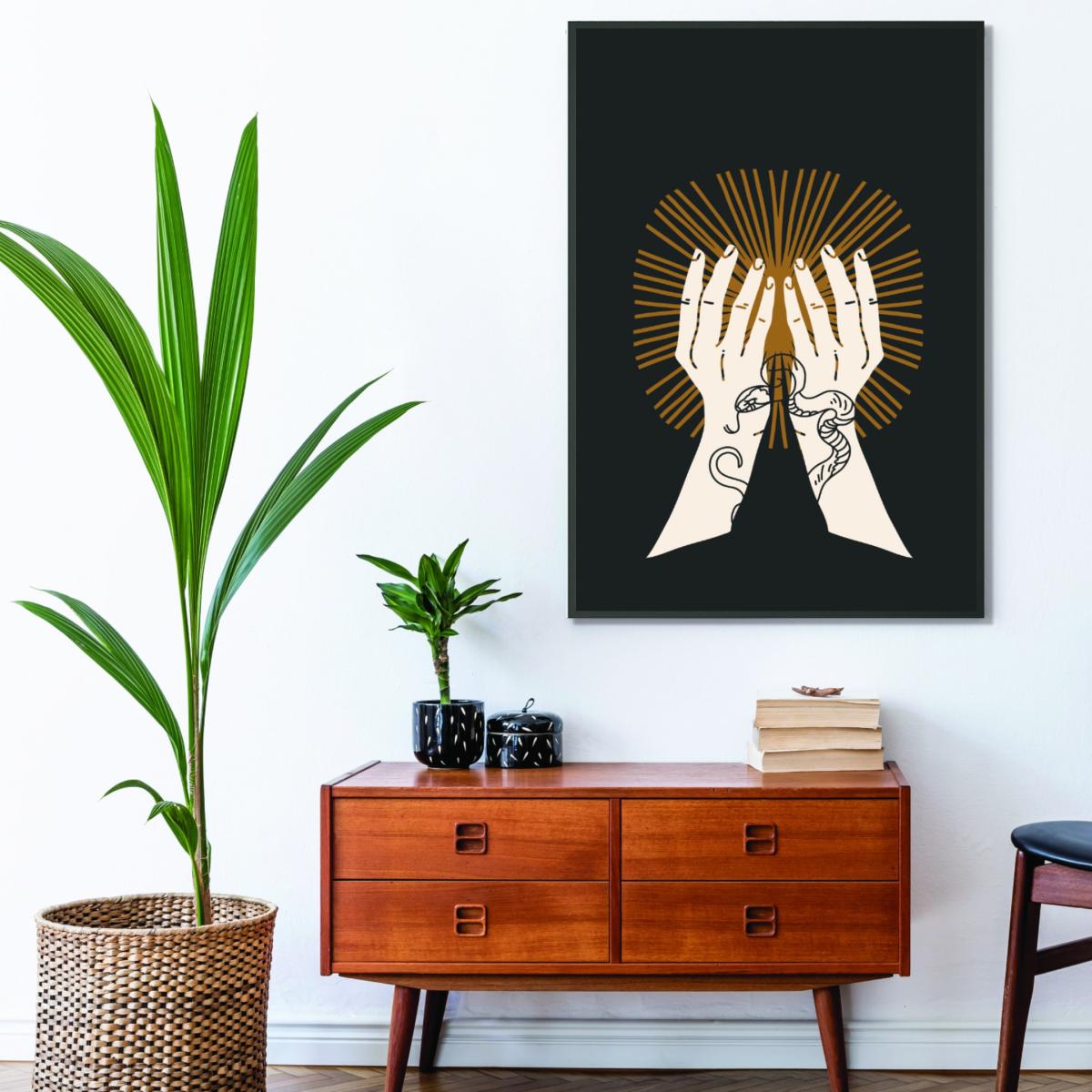 Brown Hand Drawn Spiritual Extra Large Stanley Print House – image 3