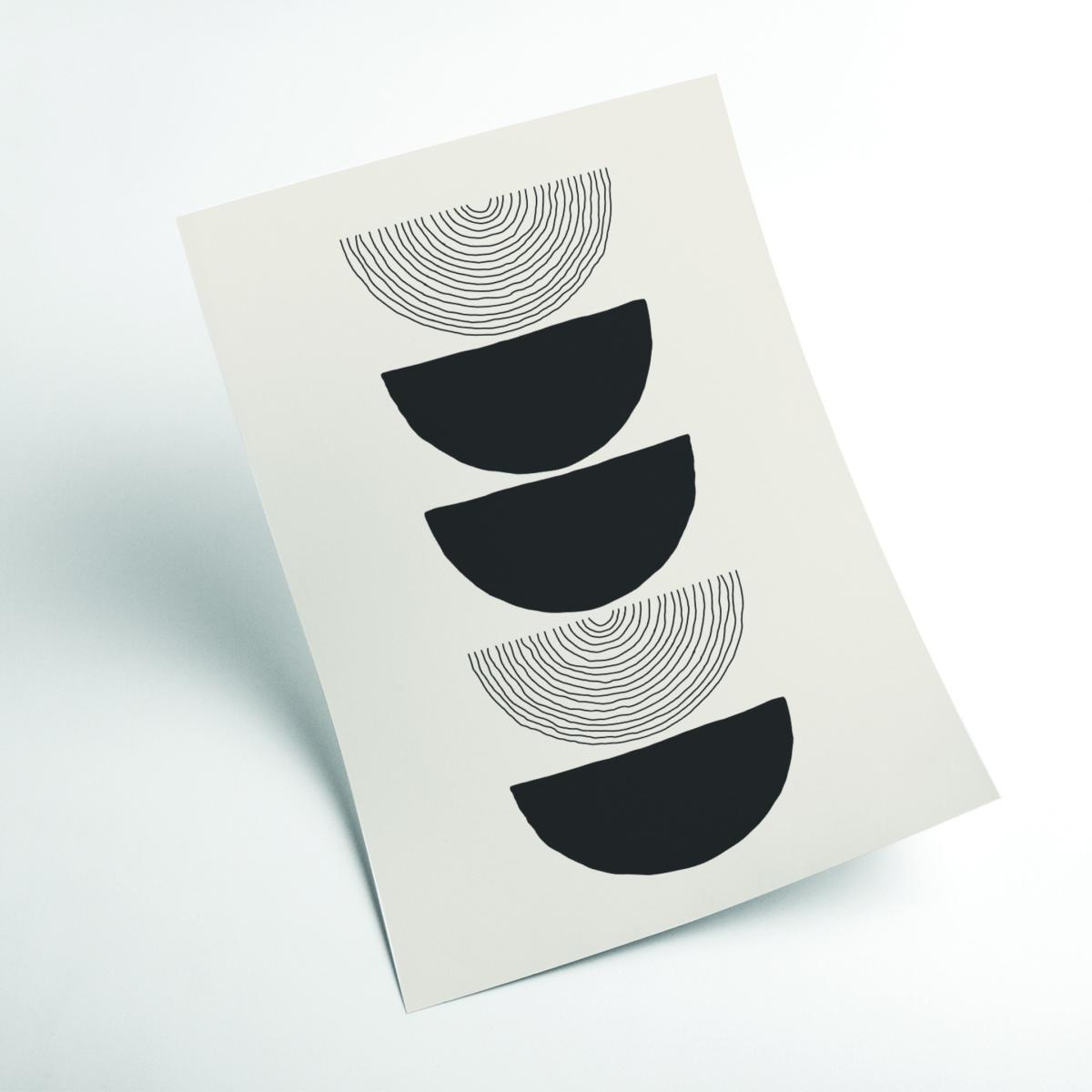 Black Boho Sun Series #4 A1 594 X 841Mm Stanley Print House – image 2