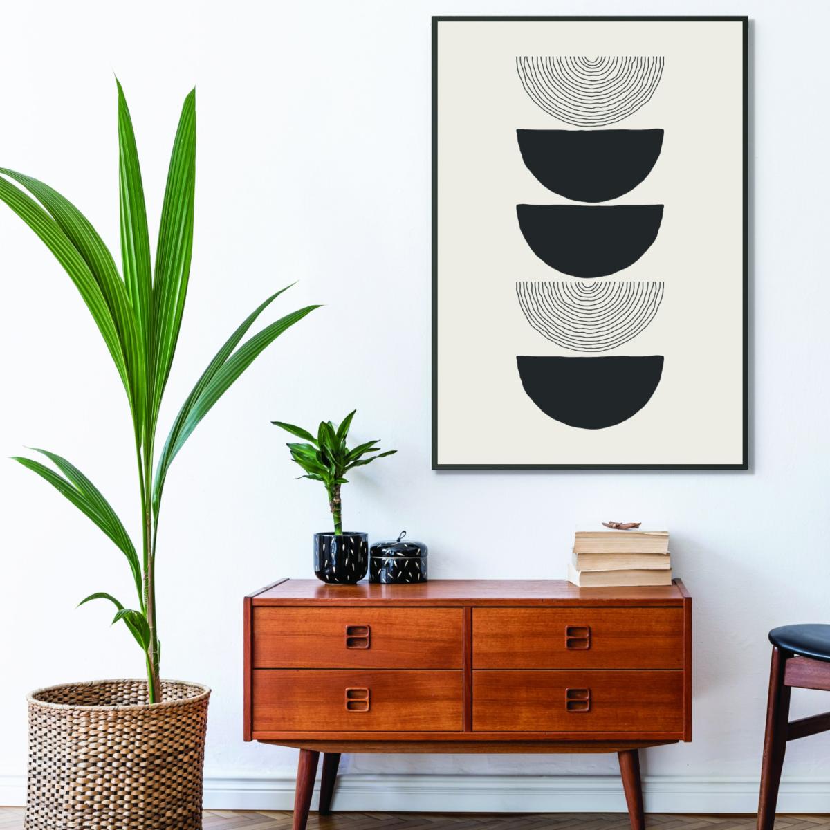 Black Boho Sun Series #4 A1 594 X 841Mm Stanley Print House – image 3