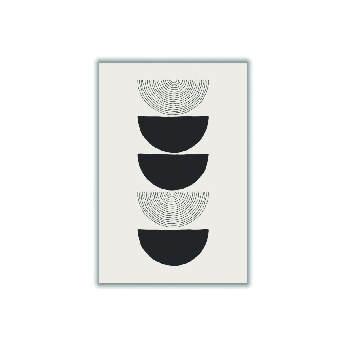 Black Boho Sun Series #4 A1 594 X 841Mm Stanley Print House – image 1